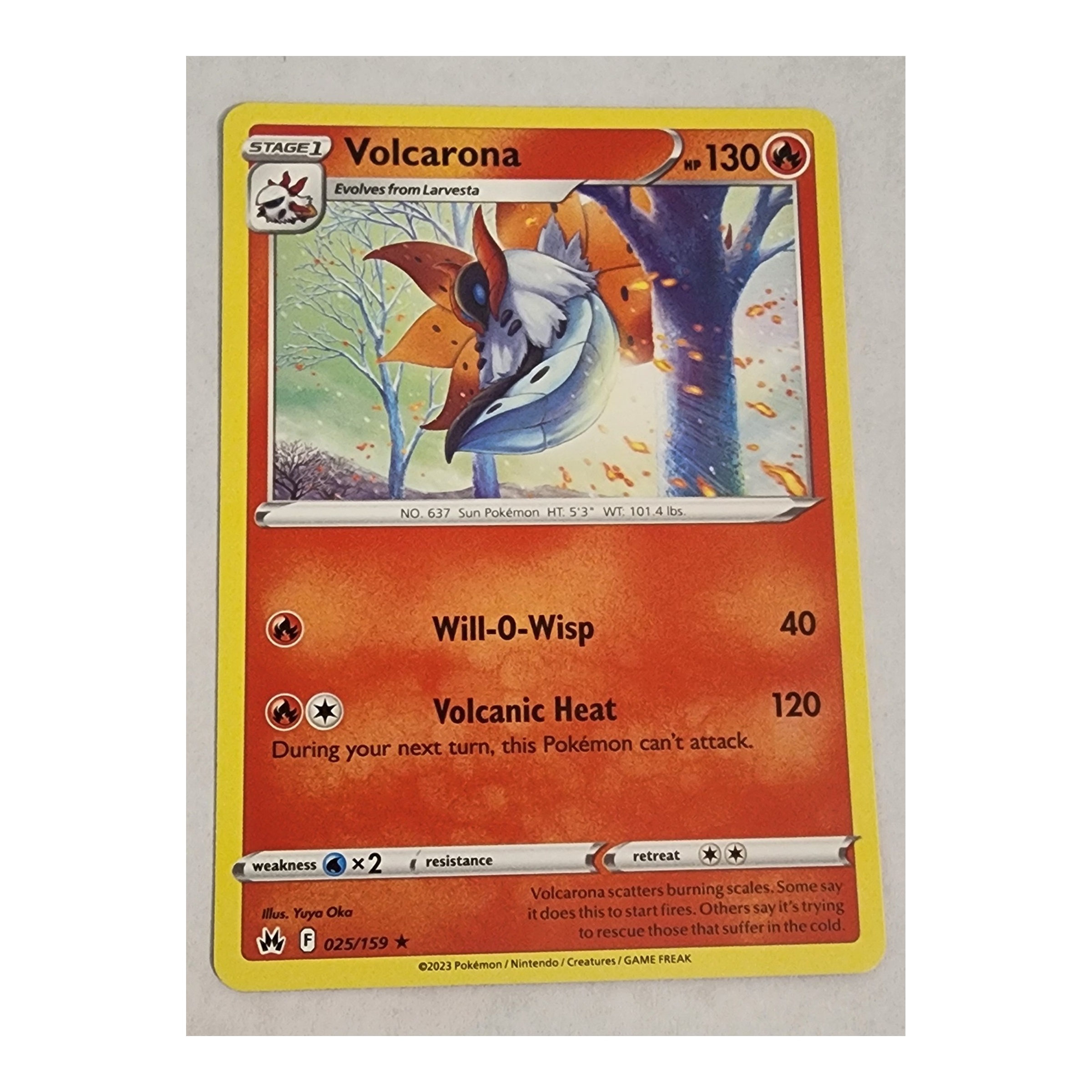 Volcarona Rare SWSH12.5: Crown Zenith 025/159 NM