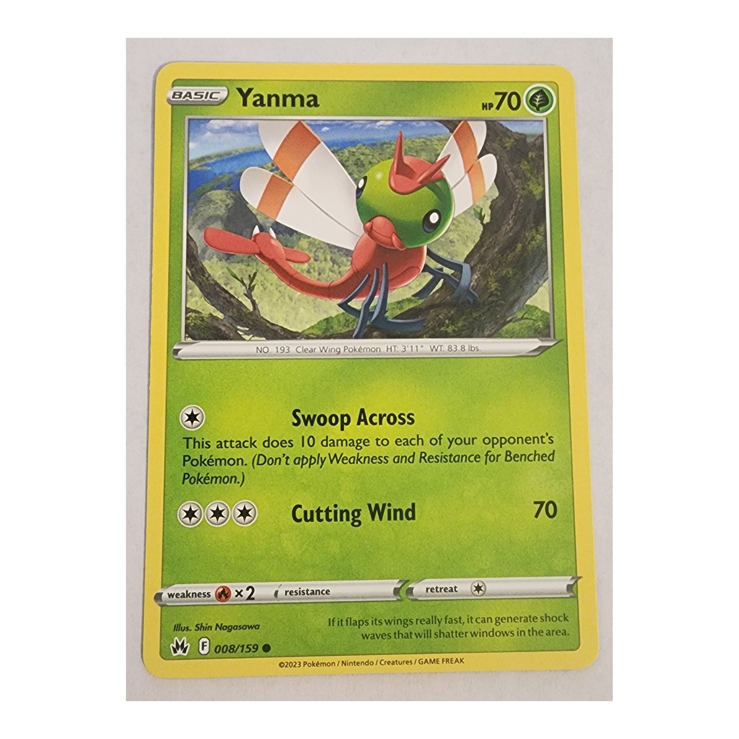 Yanma Common SWSH12.5: Crown Zenith 008/159 NM