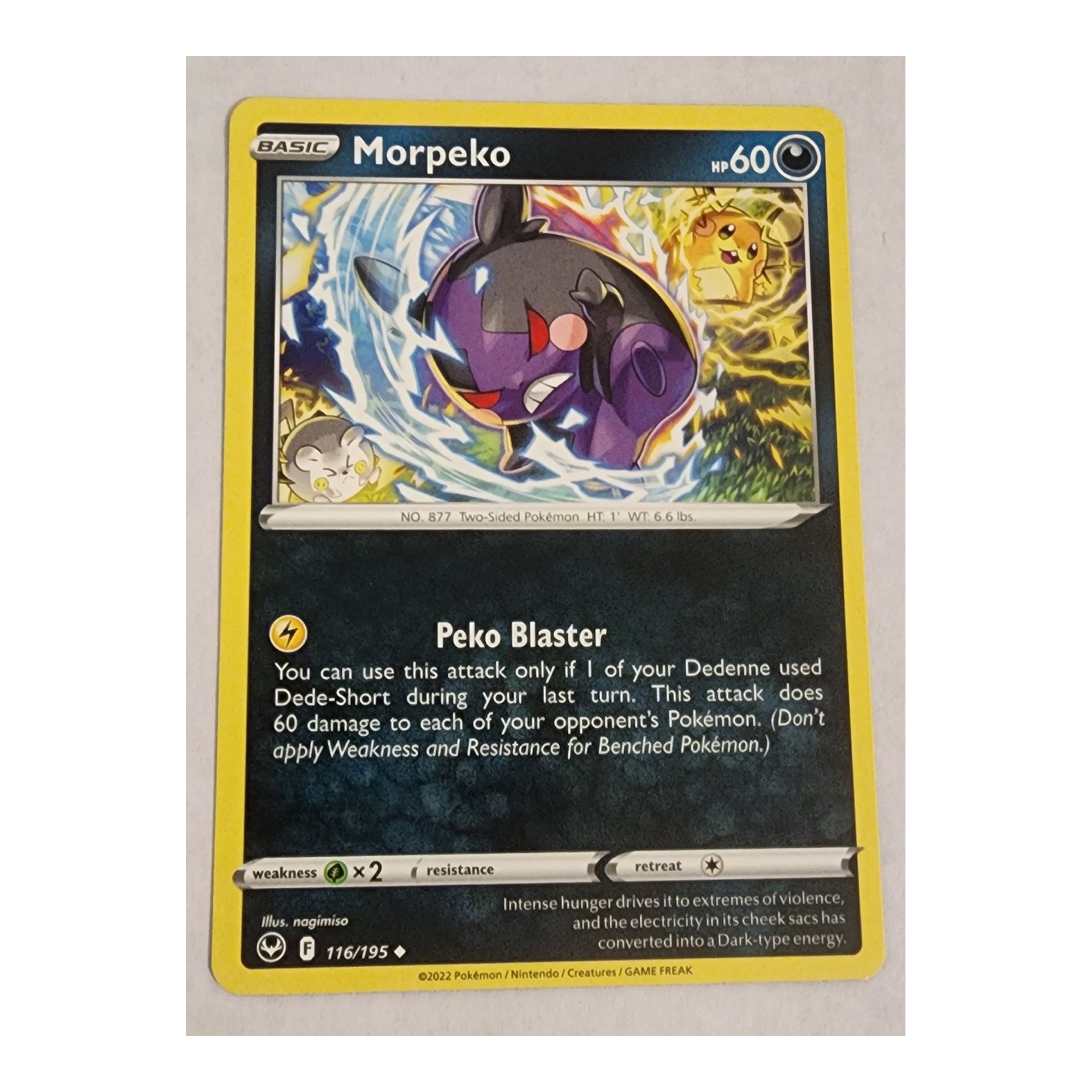 Morpeko Uncommon SWSH12: Silver Tempest 116/195 NM