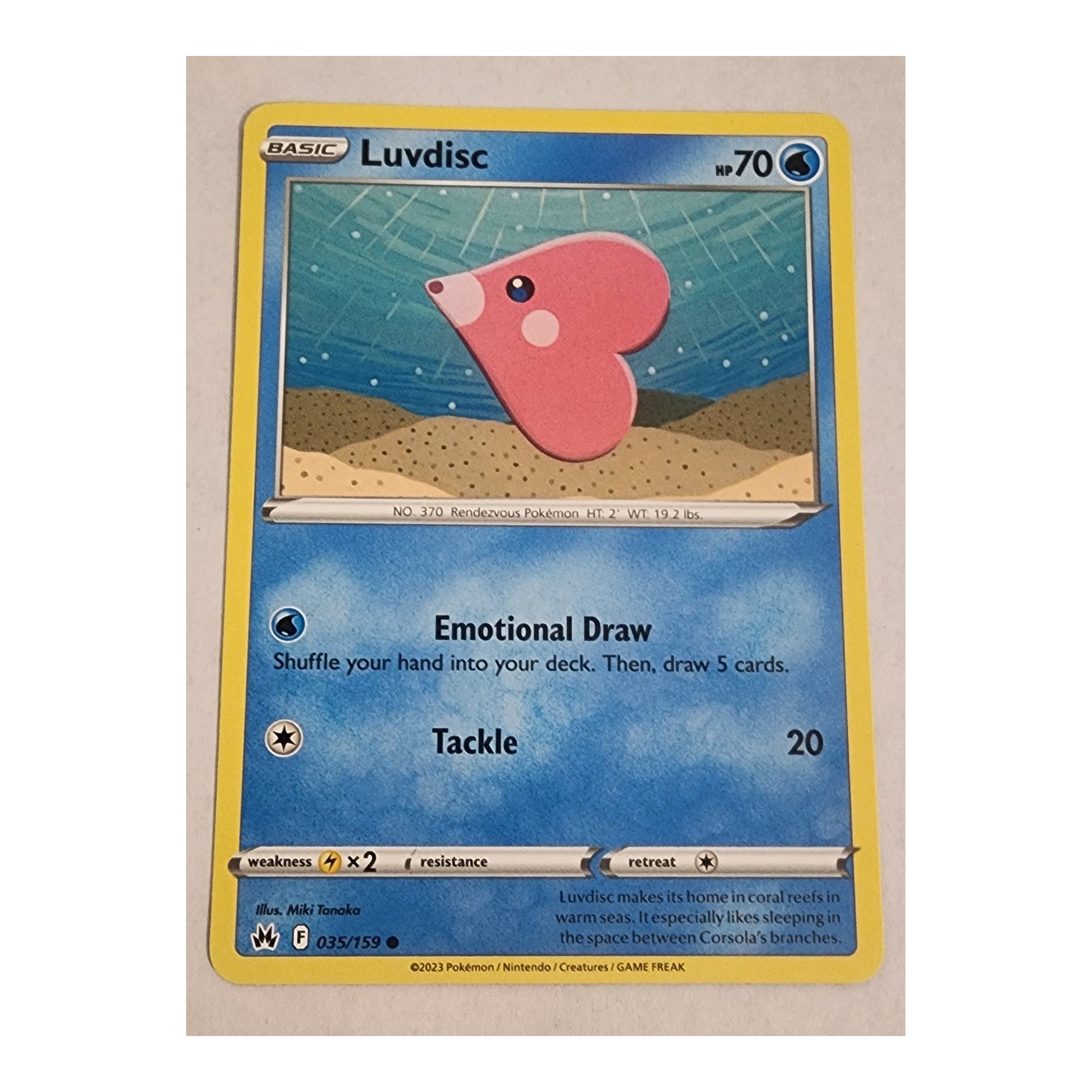 Luvdisc Common SWSH12.5: Crown Zenith 035/159 NM