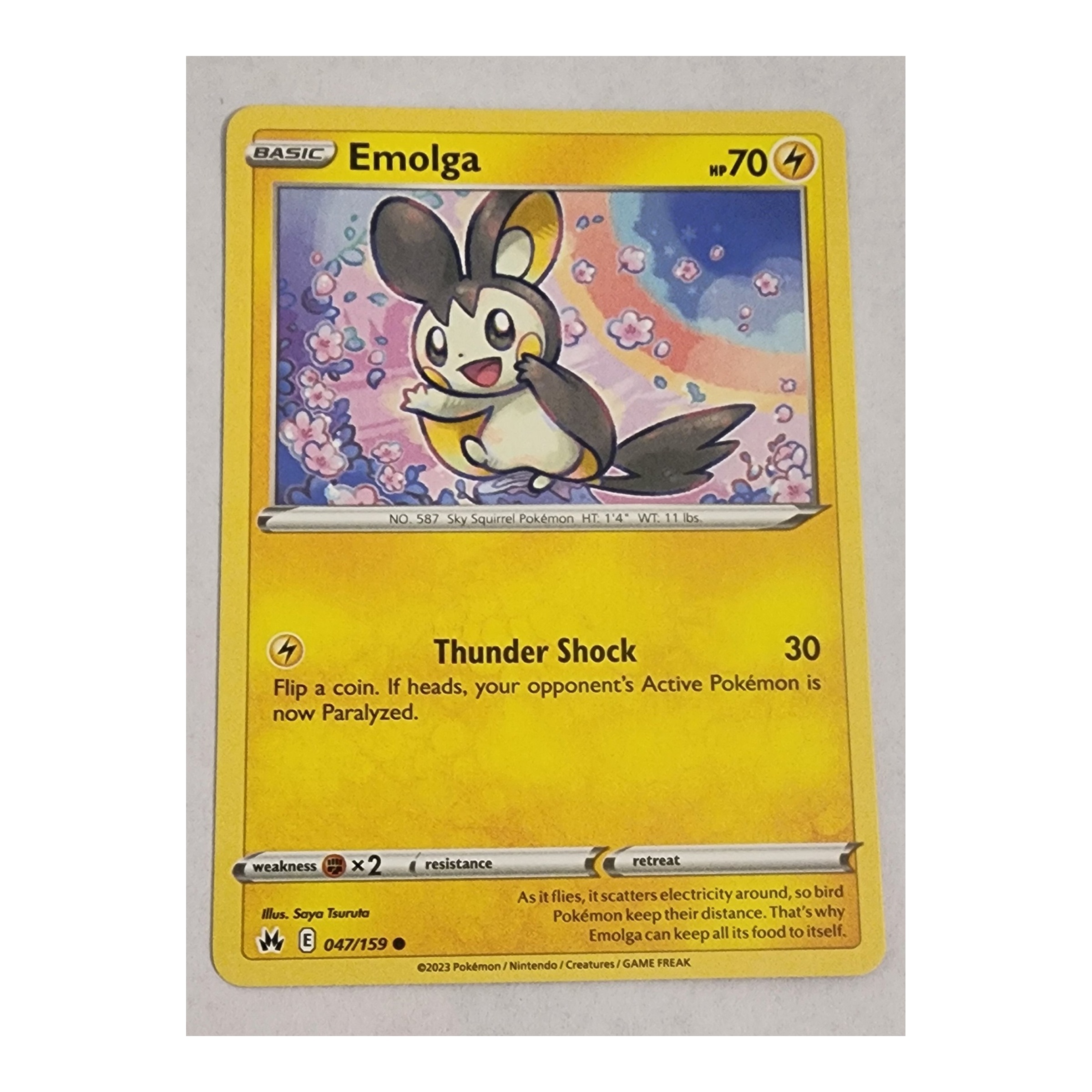 Emolga Common SWSH12.5: Crown Zenith 047/159 NM