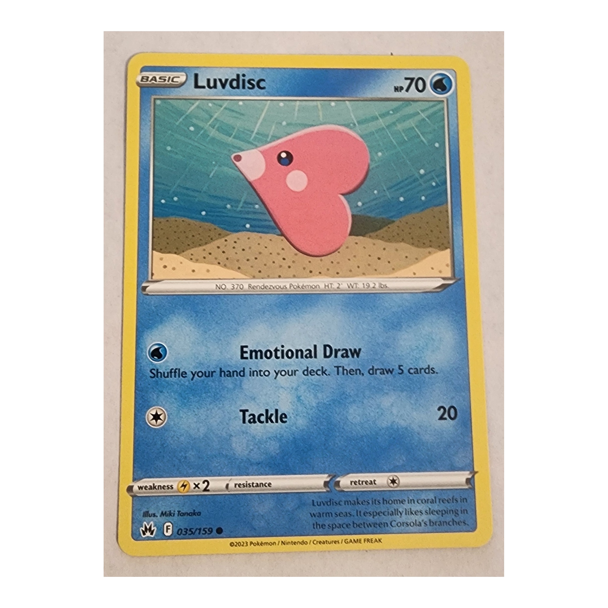 Luvdisc Common SWSH12.5: Crown Zenith 035/159 NM