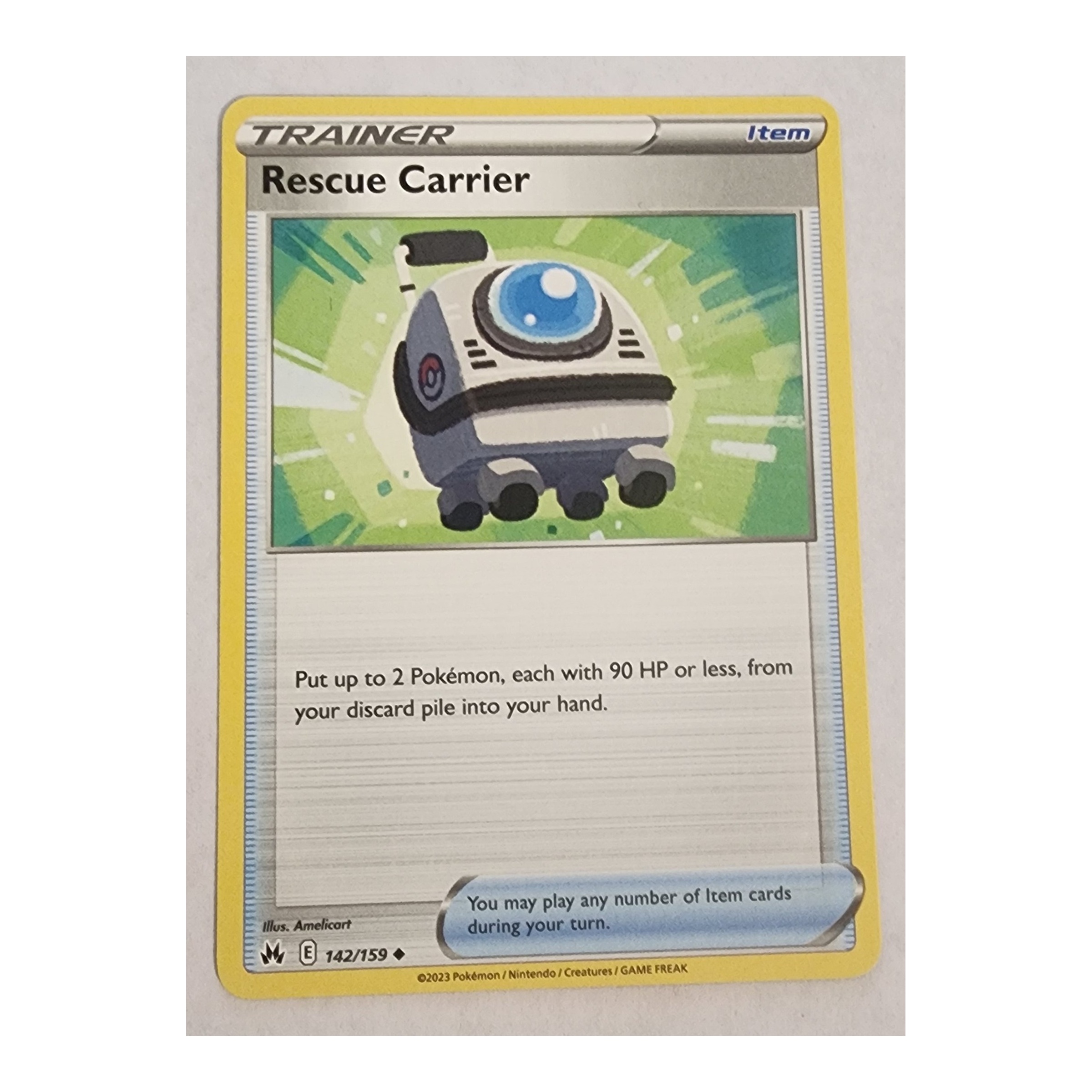 Rescue Carrier Uncommon SWSH12.5: Crown Zenith 142/159 NM