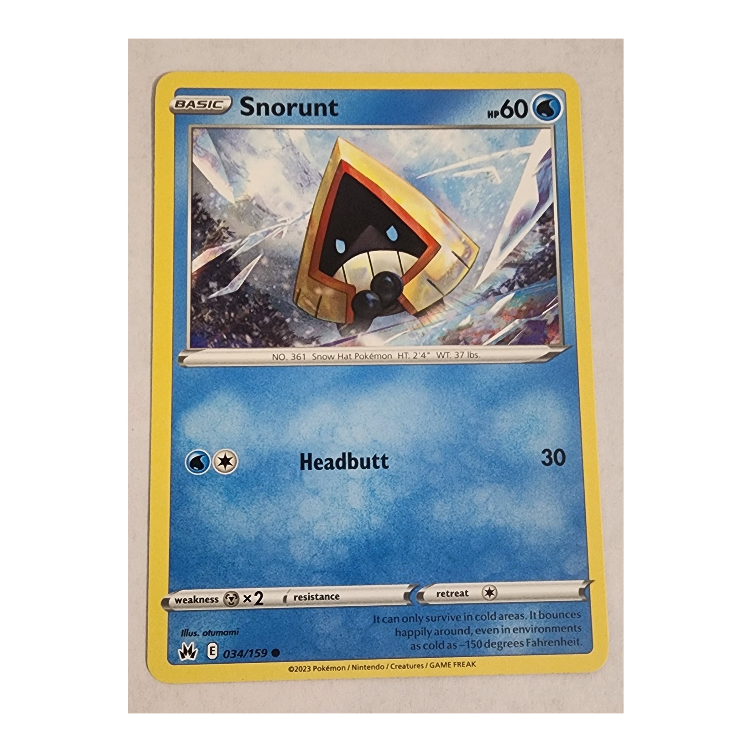 Snorunt Common SWSH12.5: Crown Zenith 034/159 NM