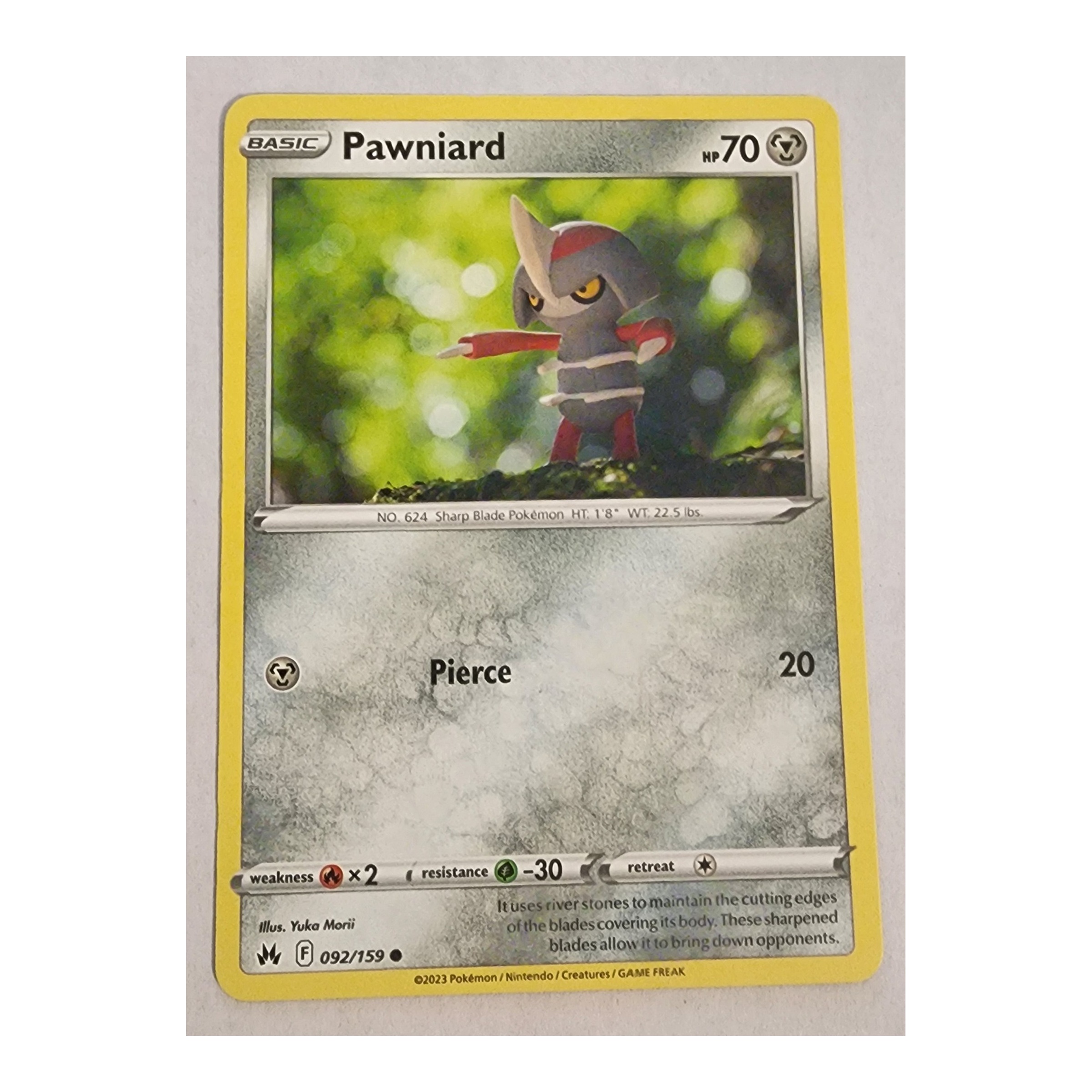 Pawniard Common SWSH12.5: Crown Zenith 092/159 NM