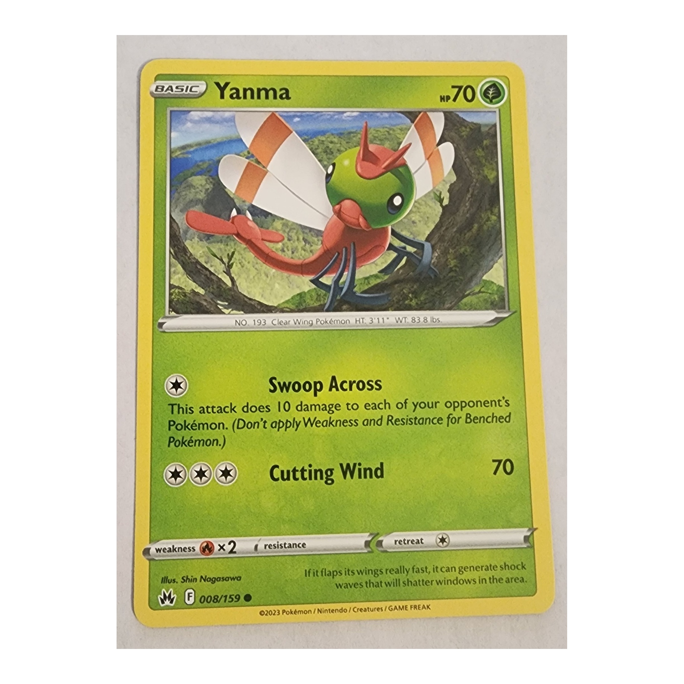 Yanma Common SWSH12.5: Crown Zenith 008/159 NM