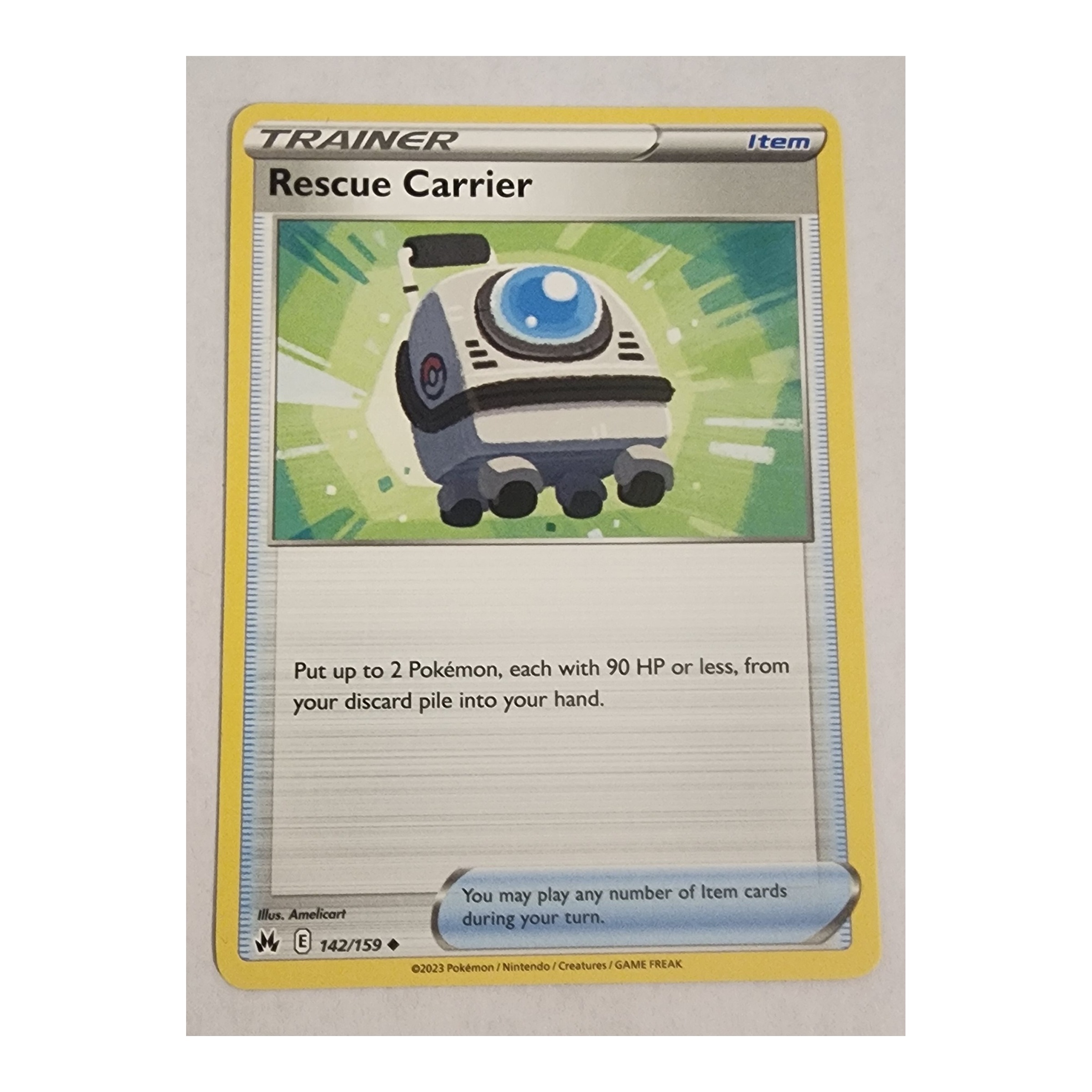 Rescue Carrier Uncommon SWSH12.5: Crown Zenith 142/159 NM