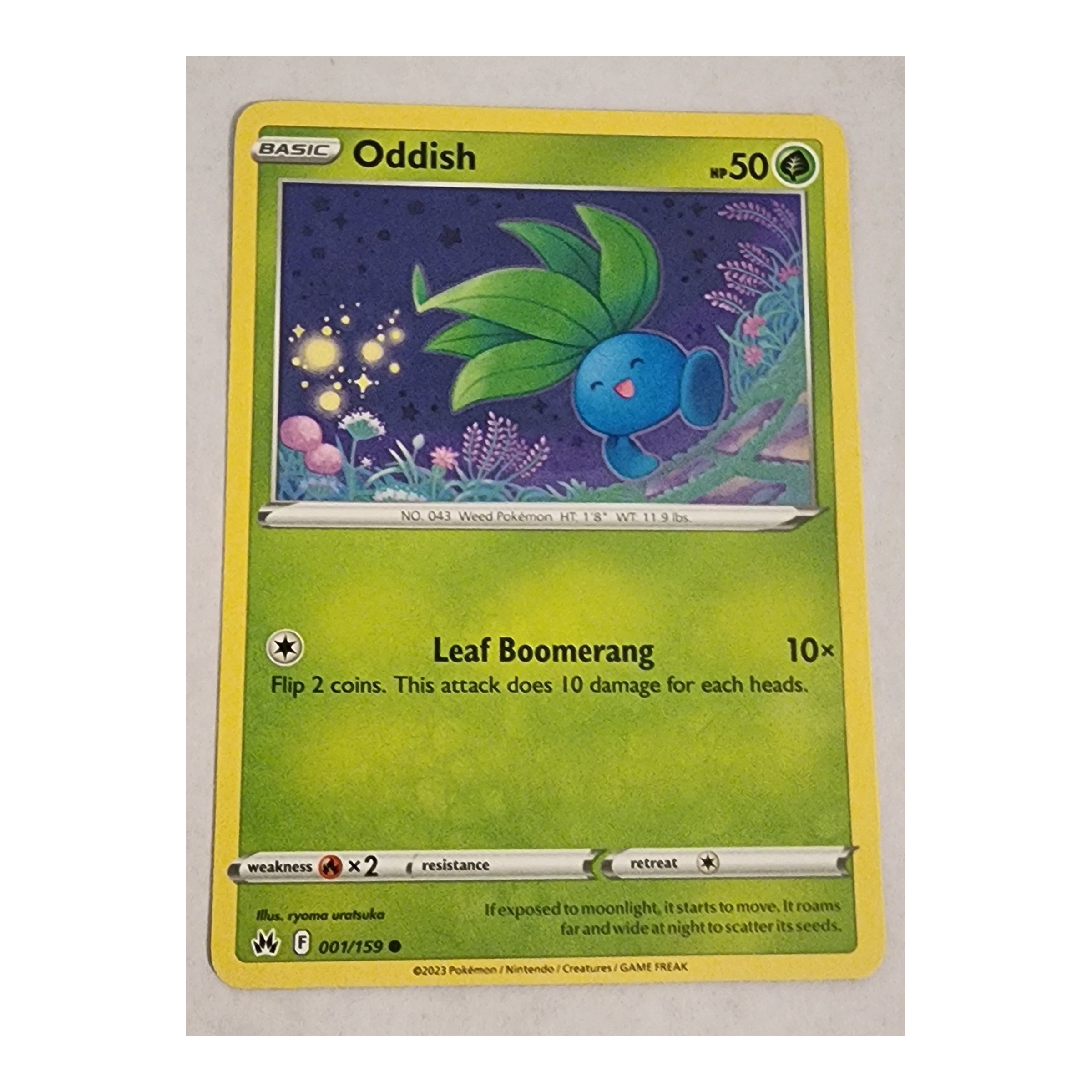 Oddish Common SWSH12.5: Crown Zenith 001/159 NM
