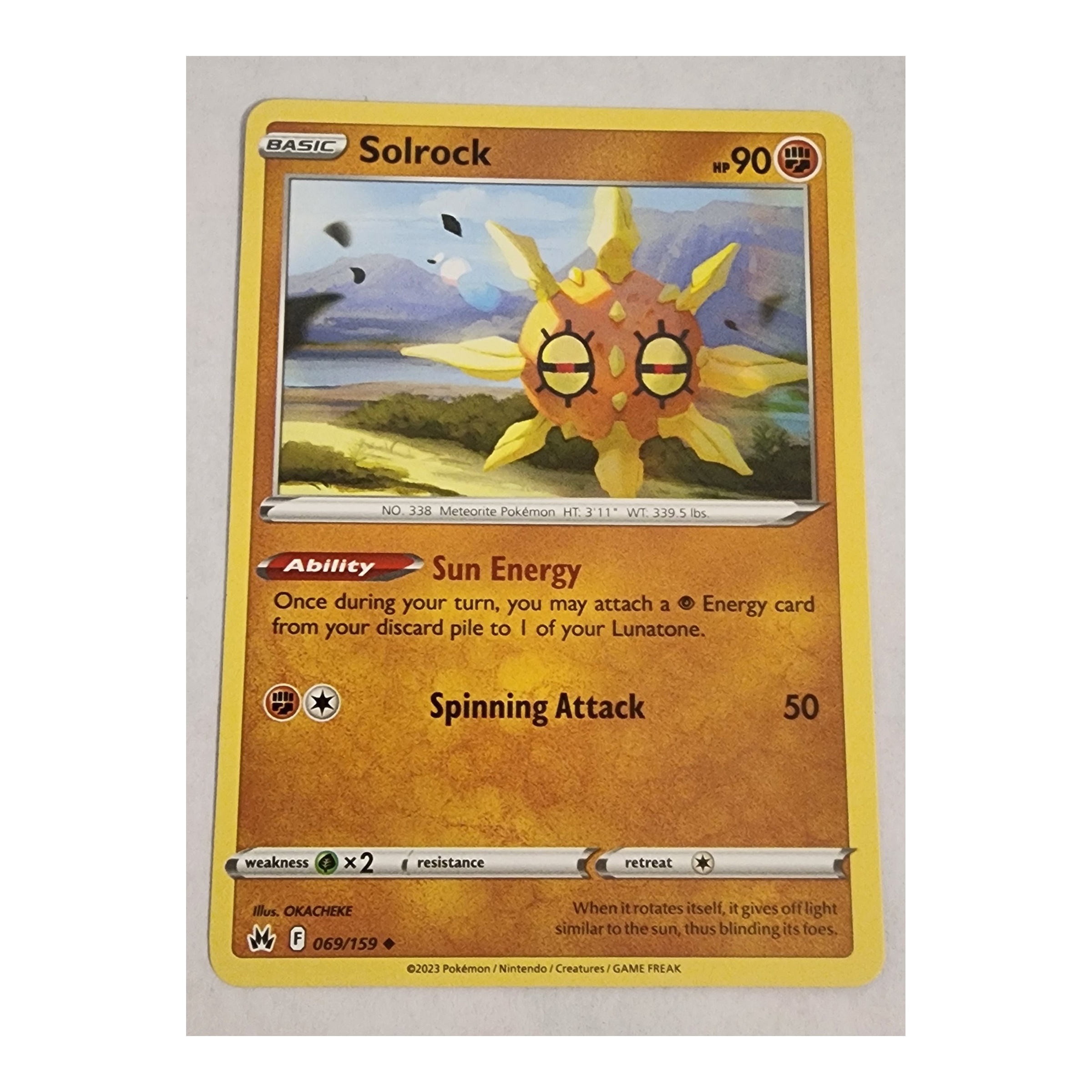 Solrock Uncommon SWSH12.5: Crown Zenith 069/159 NM