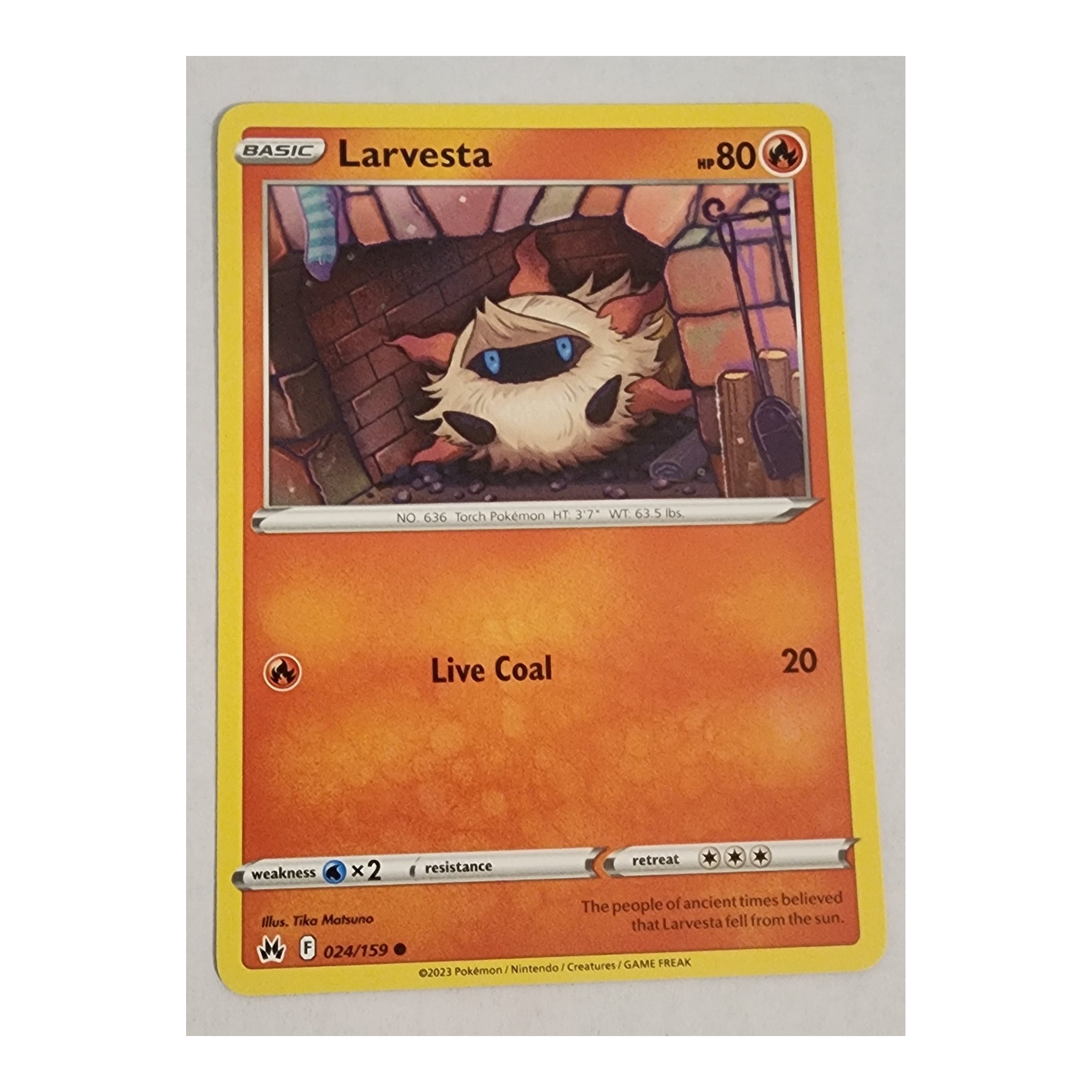 Larvesta Common SWSH12.5: Crown Zenith 024/159 NM