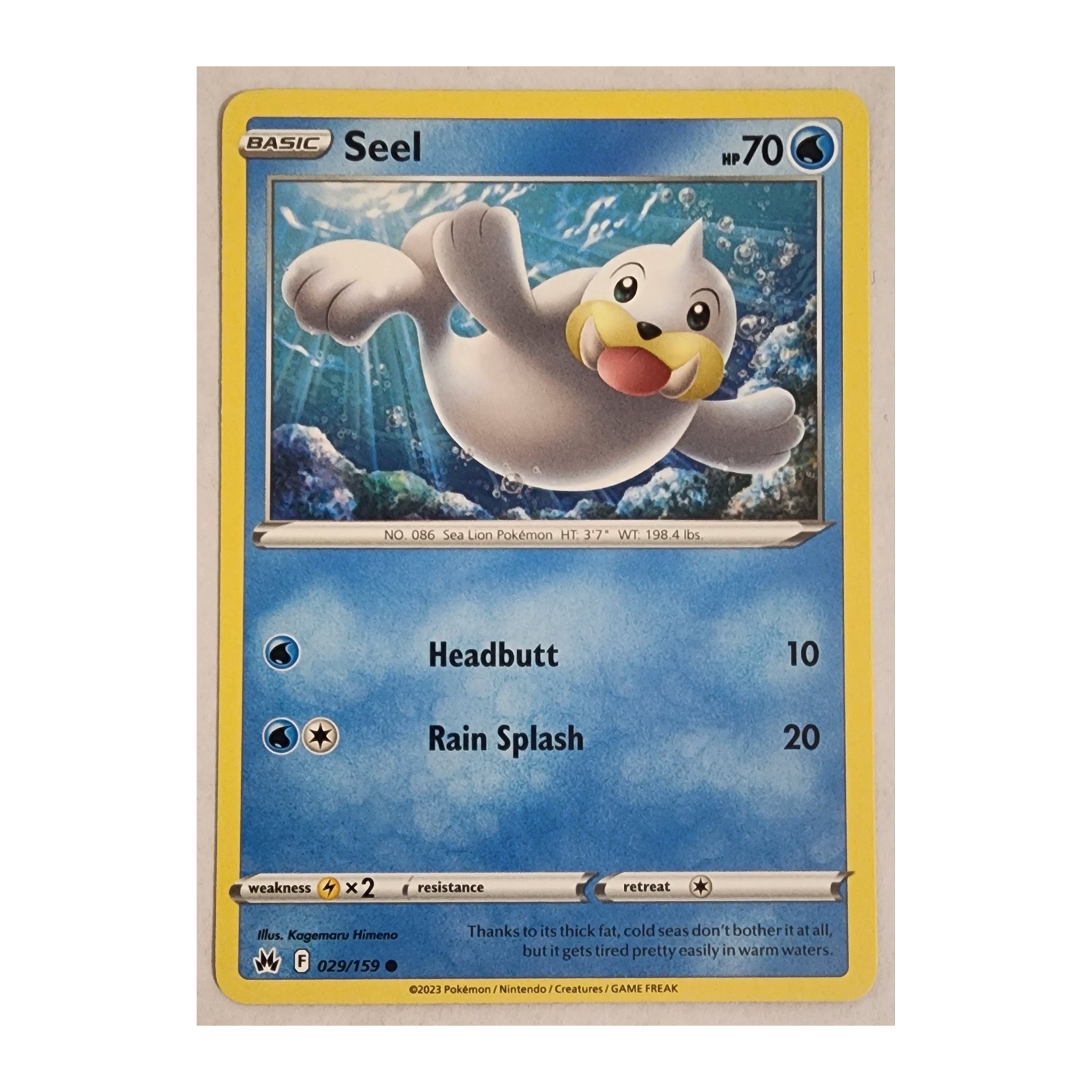 Seel Common SWSH12.5: Crown Zenith 029/159 NM