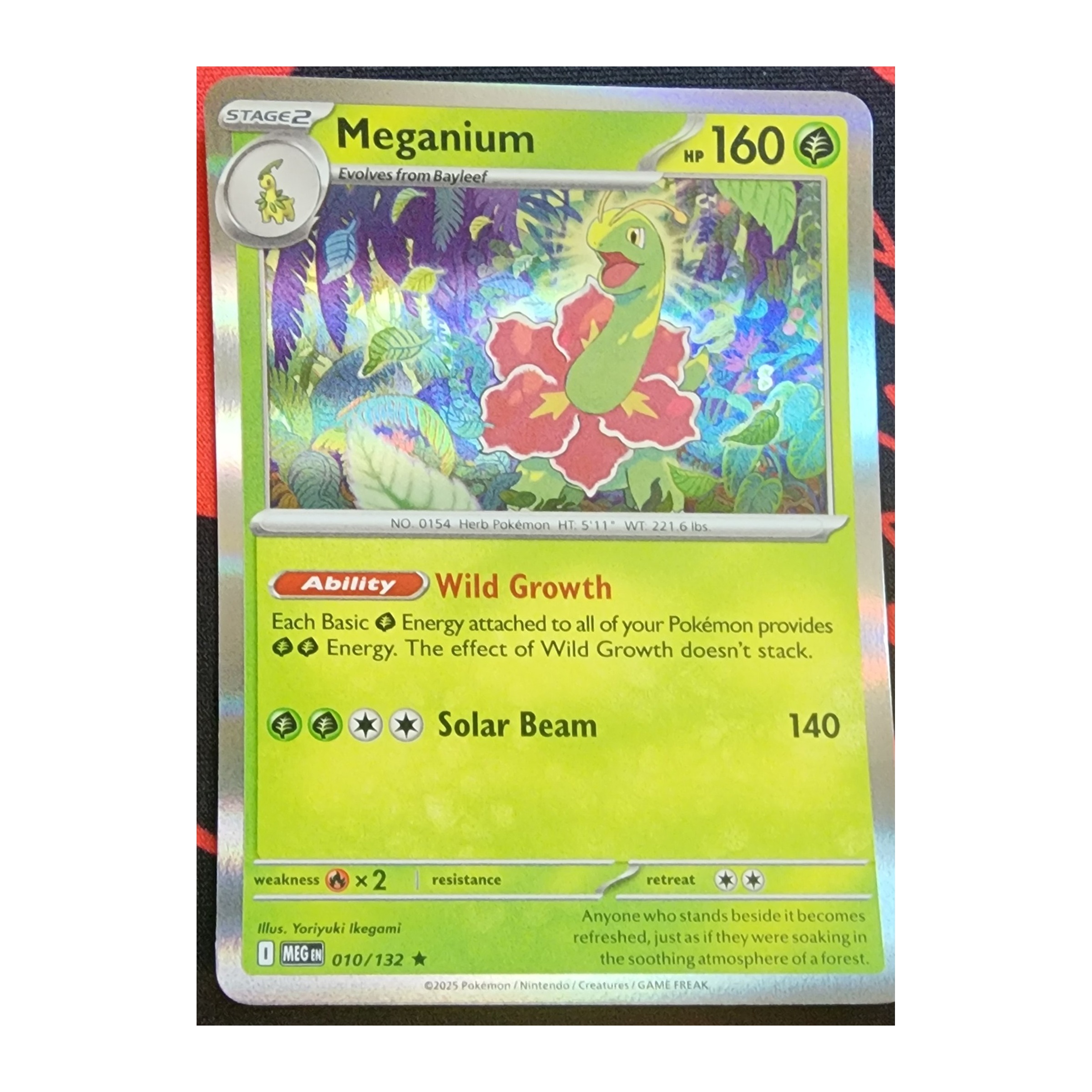Meganium Rare ME01: Mega Evolution 010/132 NM Holo