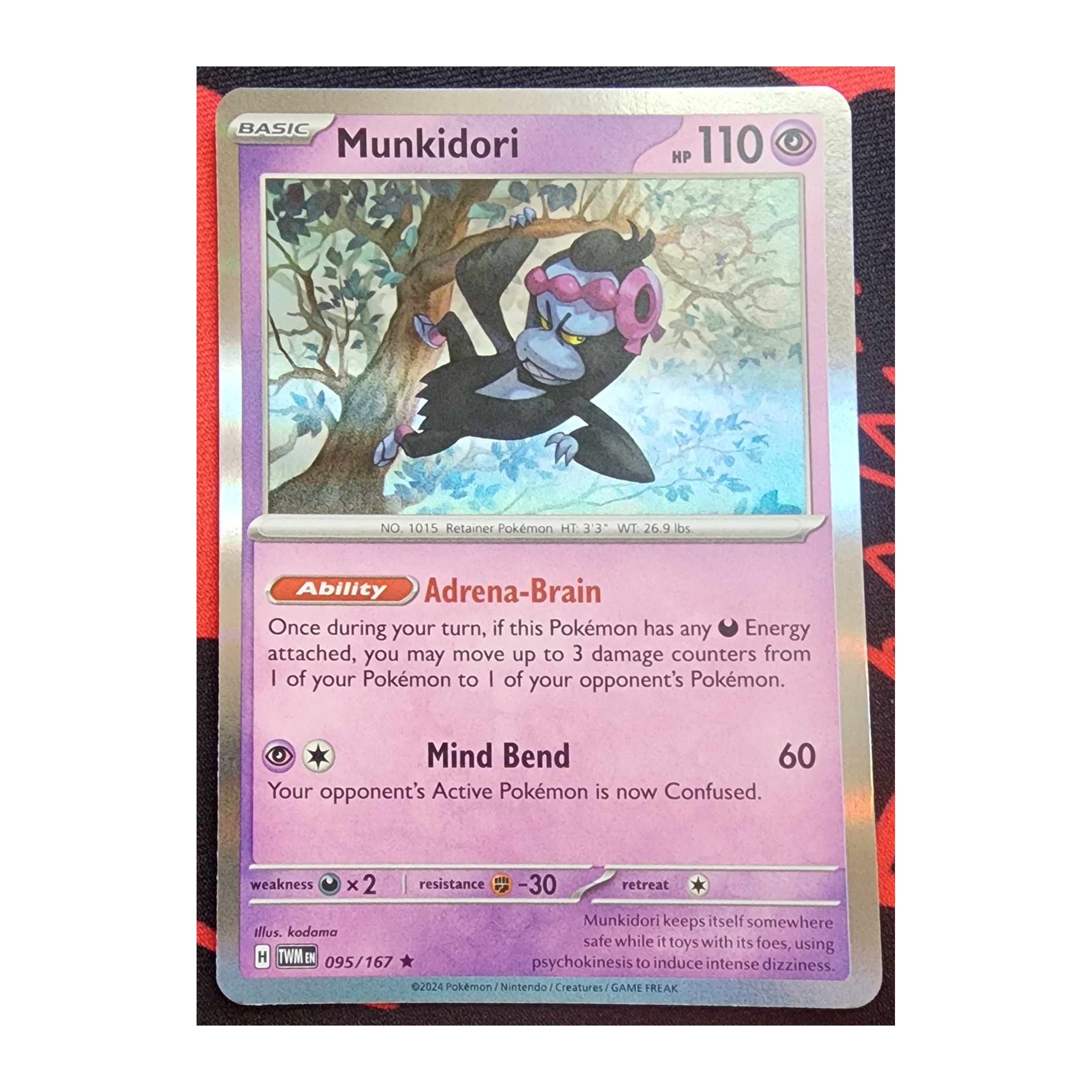 Munkidori Rare SV06: Twilight Masquerade 095/167 NM Holo