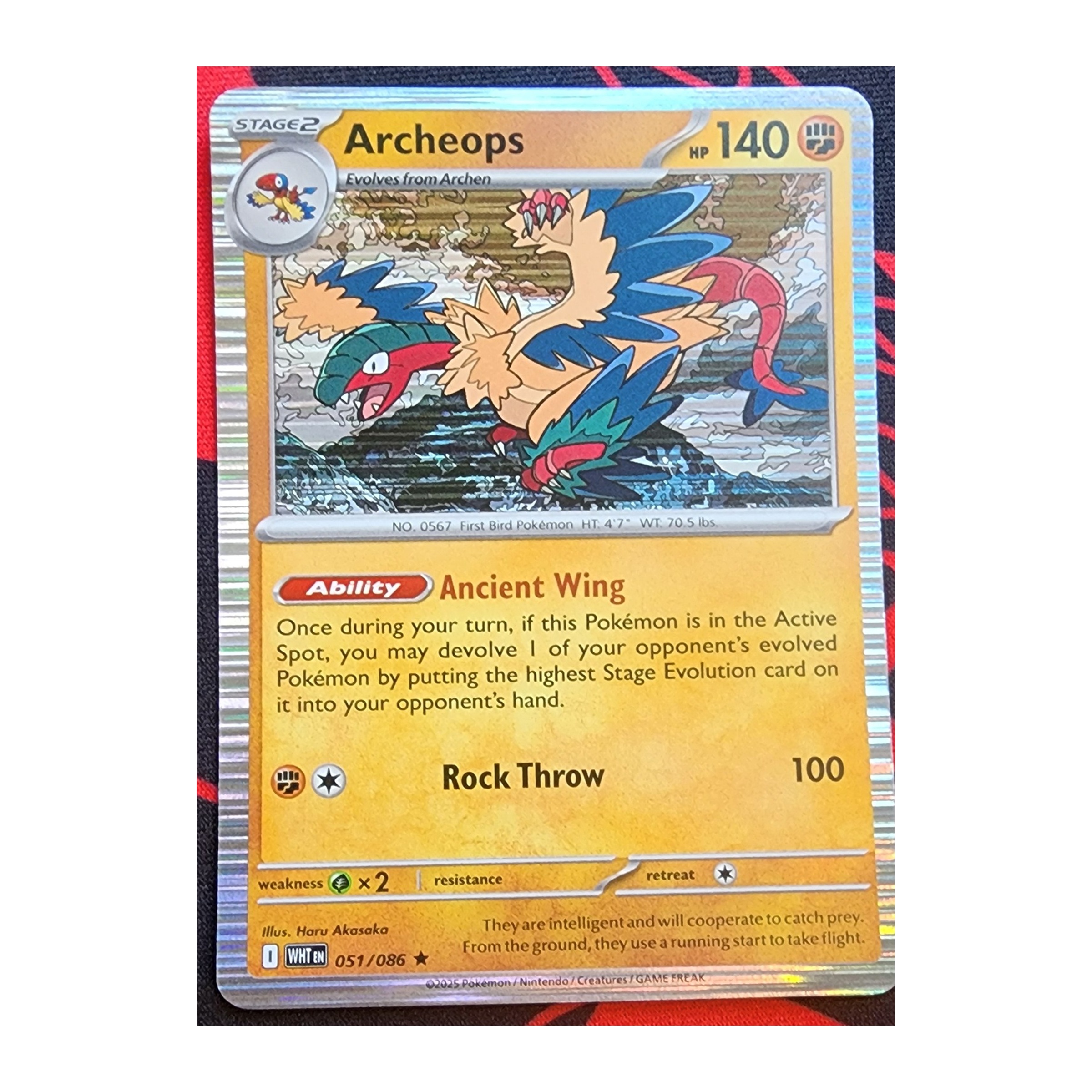 Archeops Rare SV10.5W: White Flare 051/086 NM Holo
