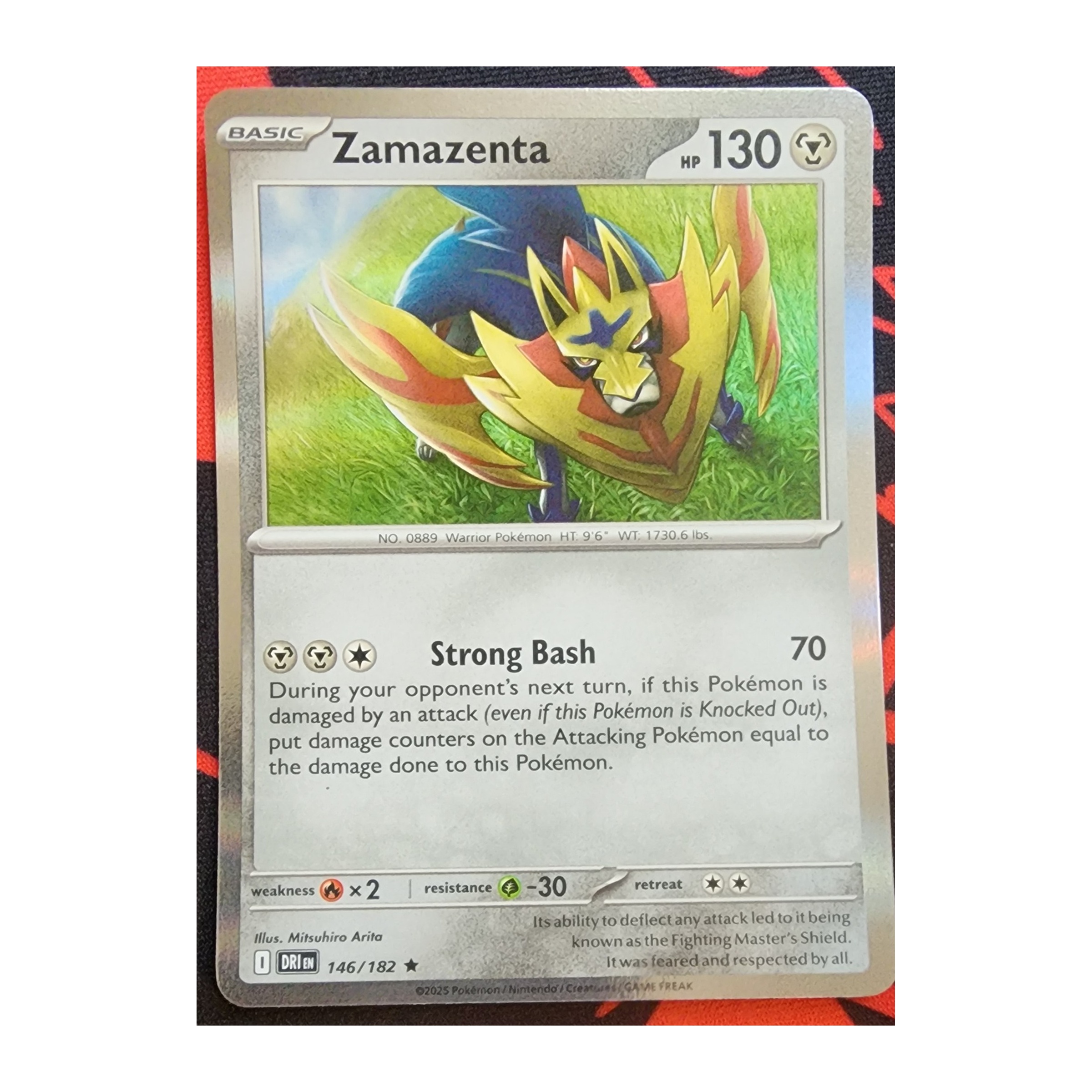 Zamazenta Rare SV10: Destined Rivals 146/182 NM Holo