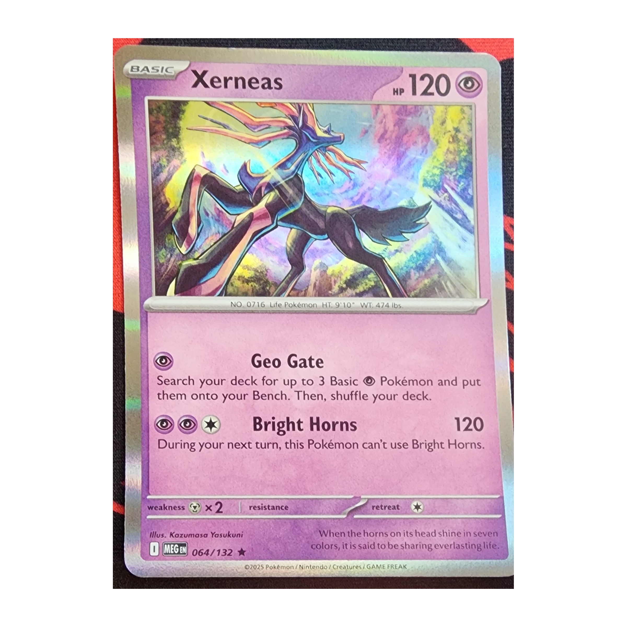 Xerneas Rare ME01: Mega Evolution 064/132 NM Holo
