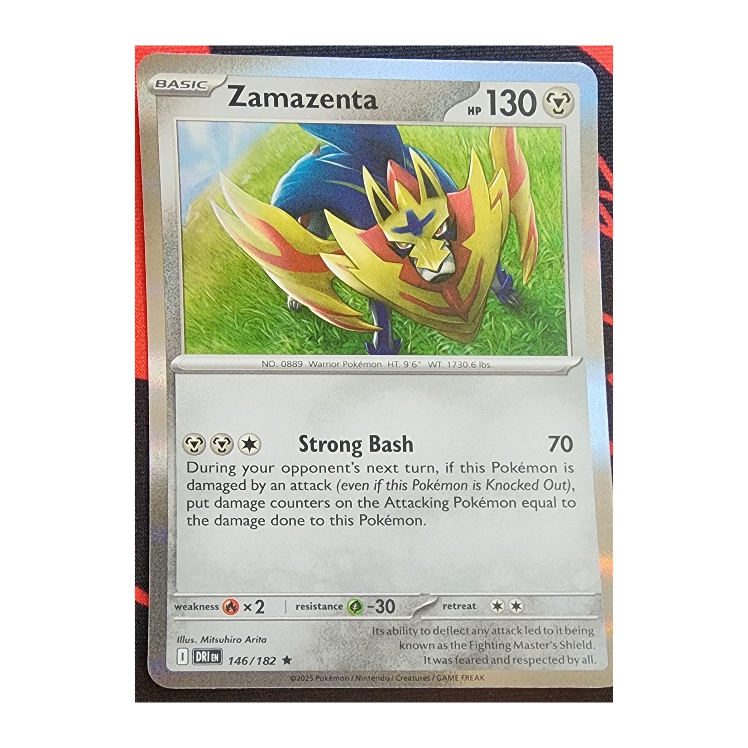 Zamazenta Rare SV10: Destined Rivals 146/182 NM Holo