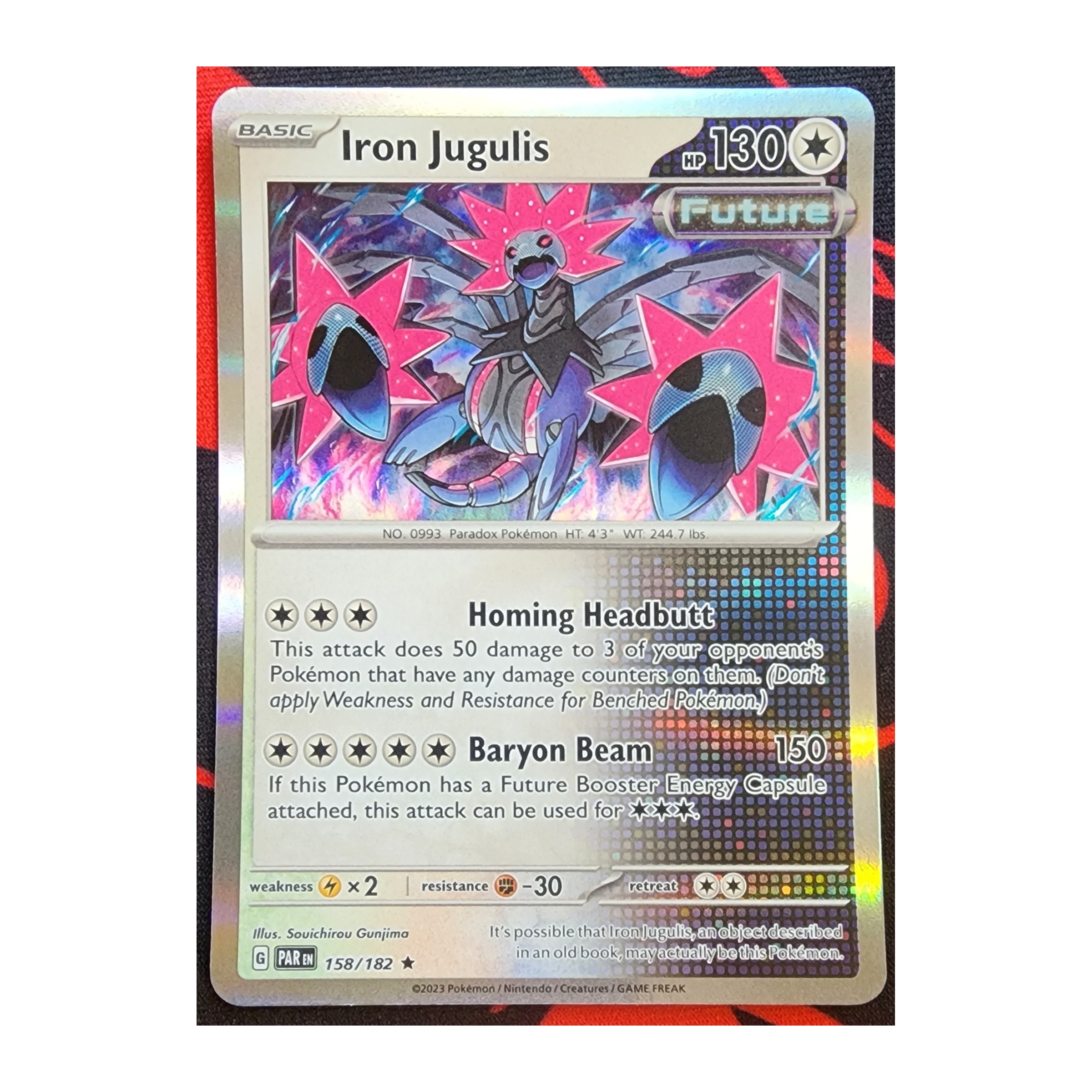 Iron Jugulis Rare SV04: Paradox Rift 158/182 NM Reverse Holo