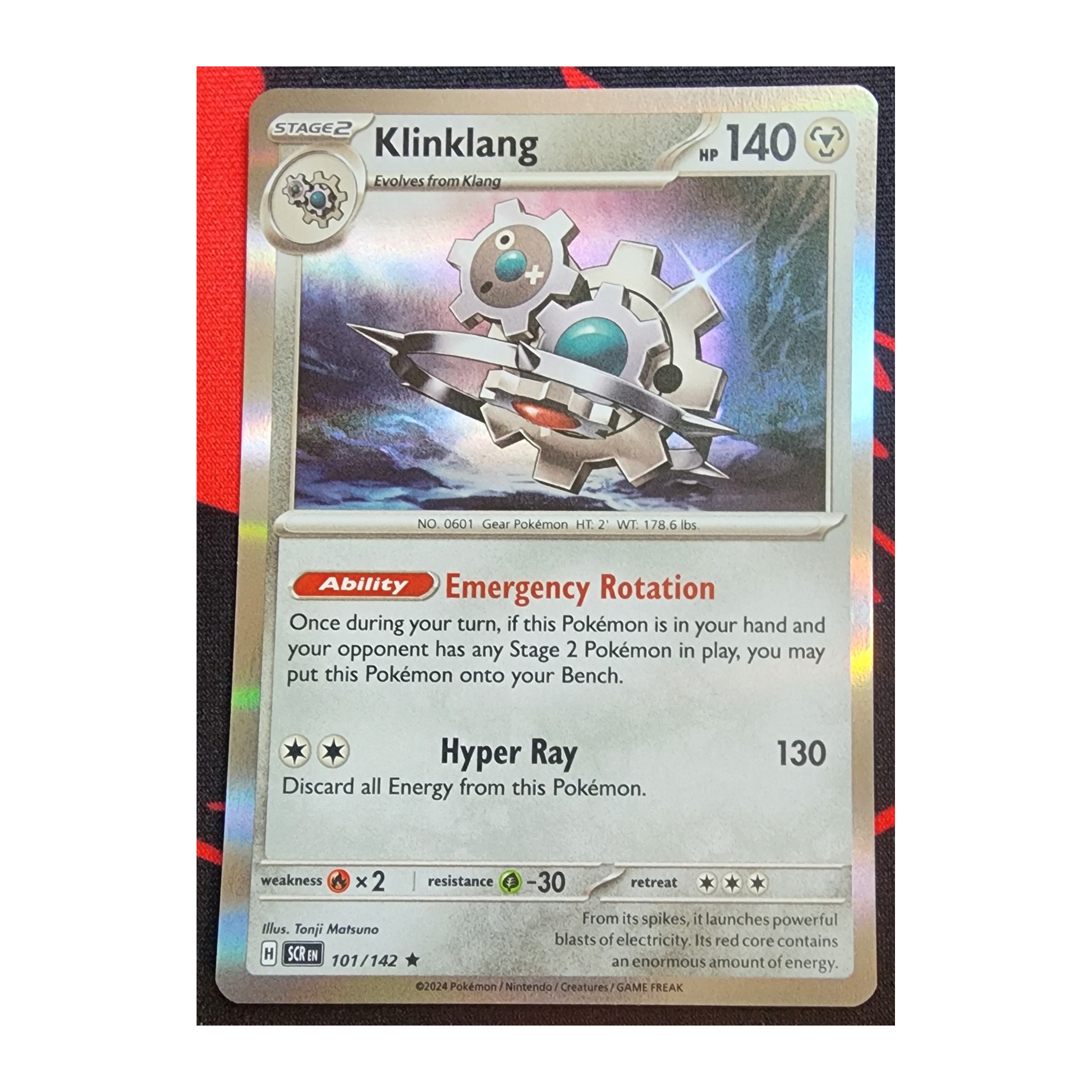 Klinklang Rare SV07: Stellar Crown 101/142 NM Holo