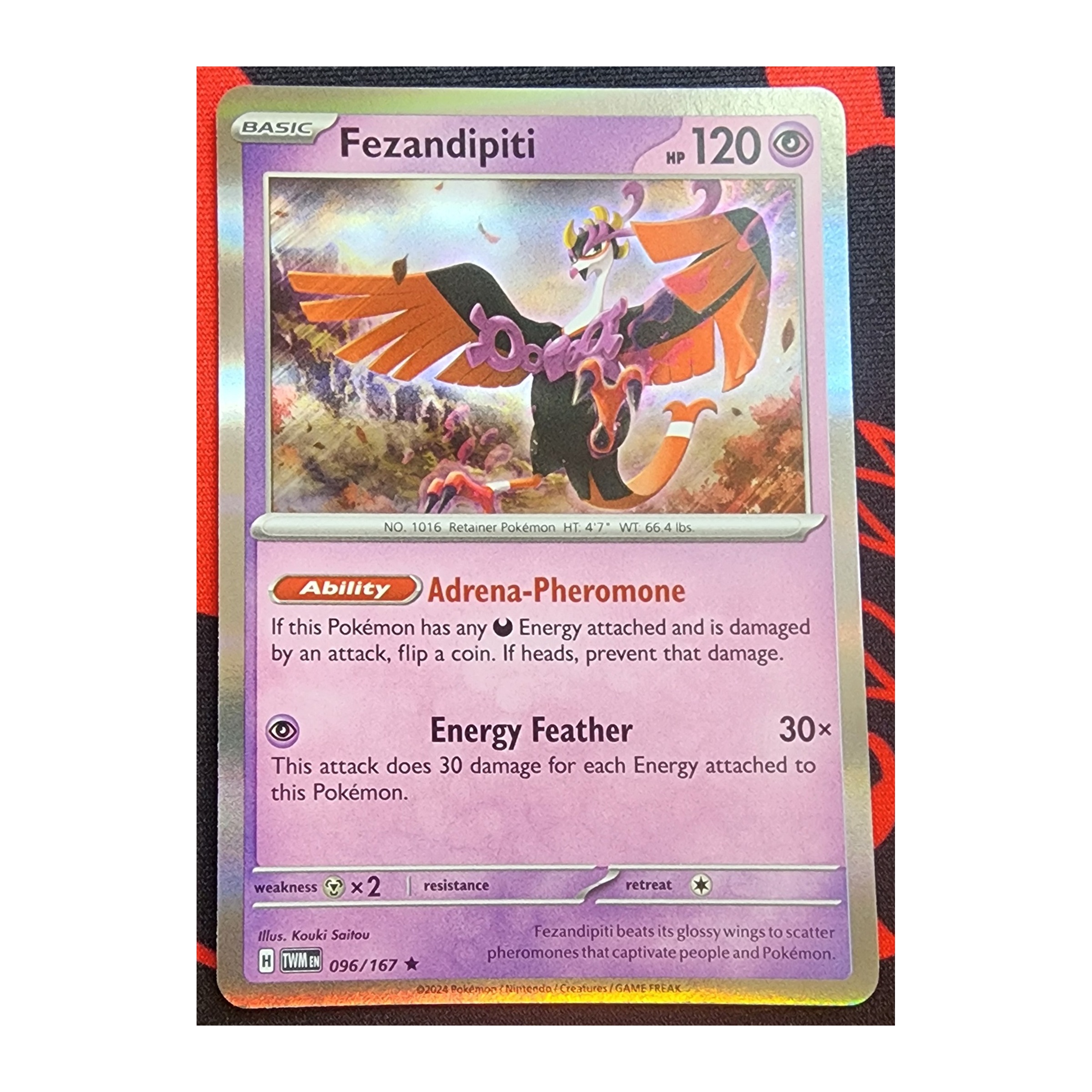 Fezandipiti Rare SV06: Twilight Masquerade 096/167 NM Holo