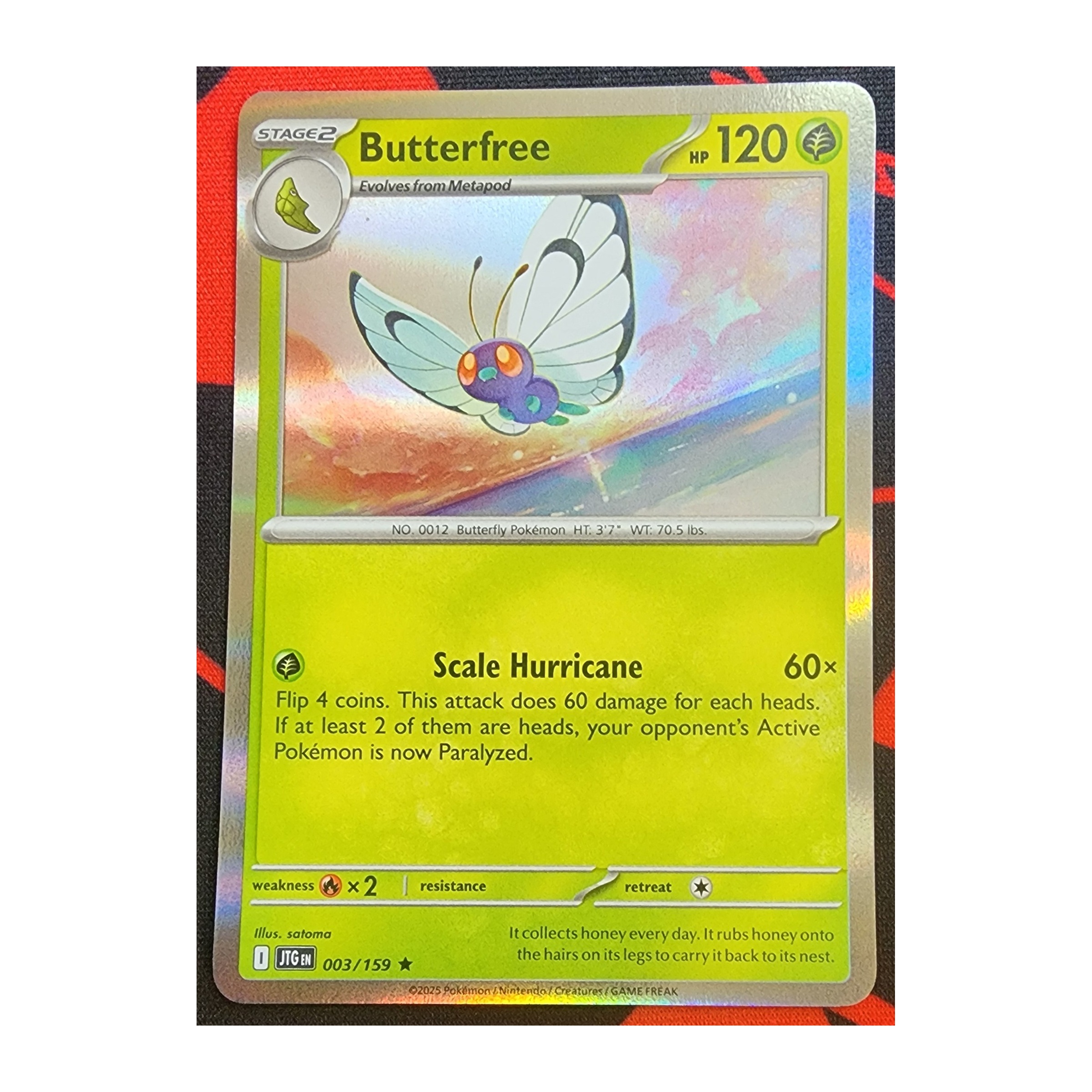 Butterfree Rare SV09: Journey Together 003/159 NM Holo