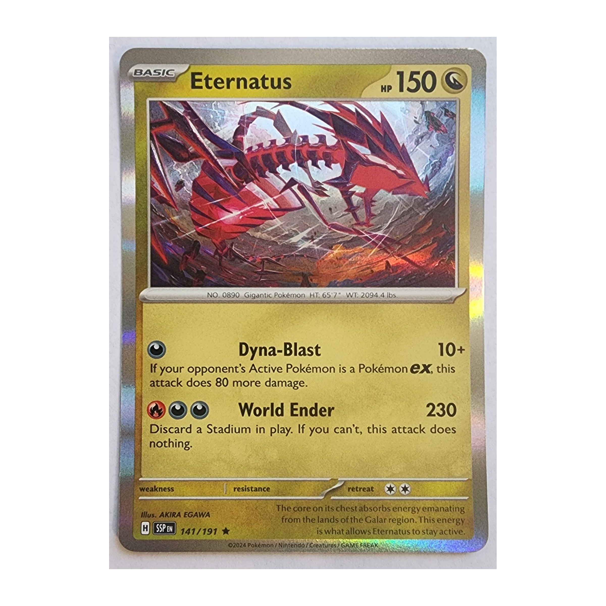 Eternatus Rare SV08: Surging Sparks 141/191 NM Holo