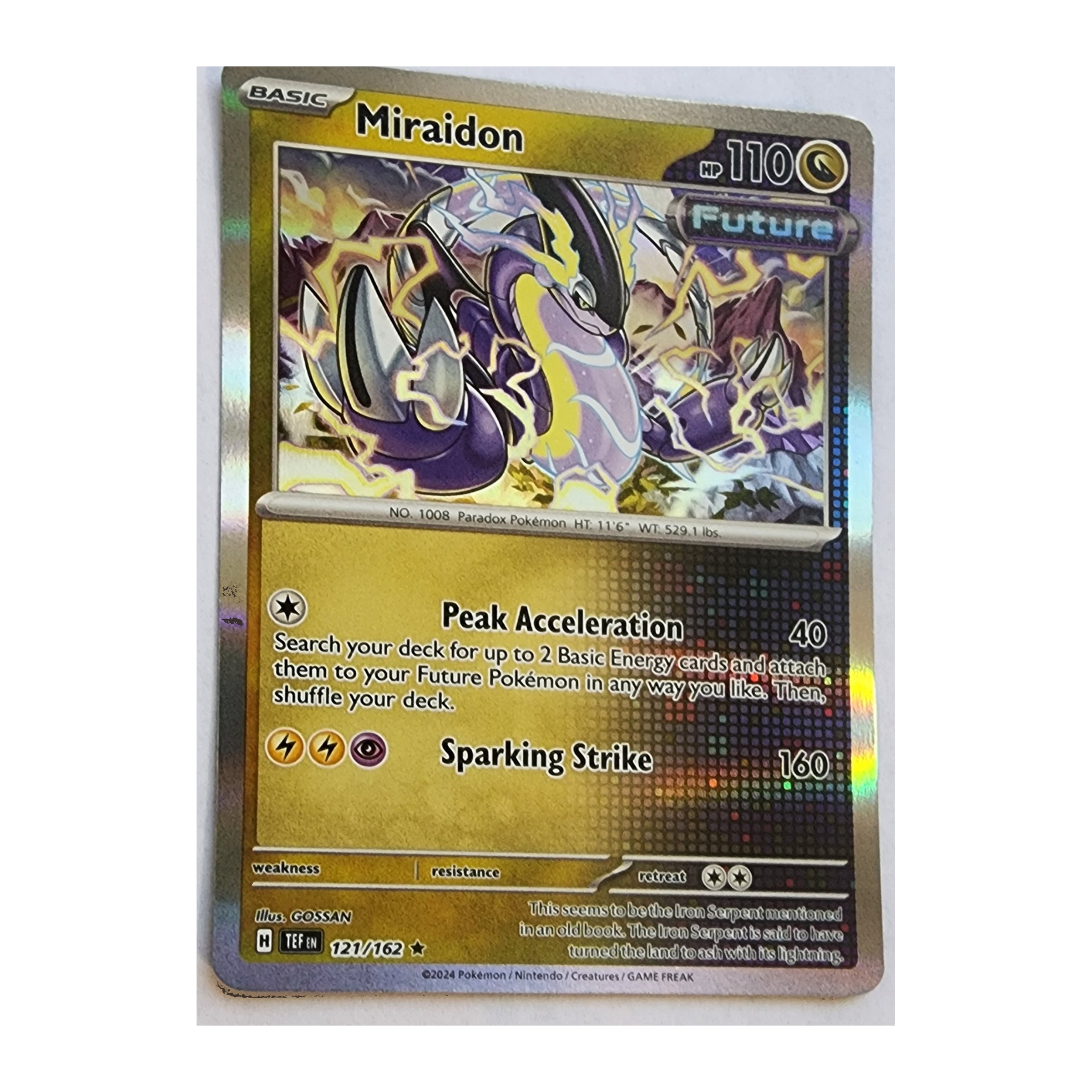 Miraidon Rare SV05: Temporal Forces 121/162 NM Holo