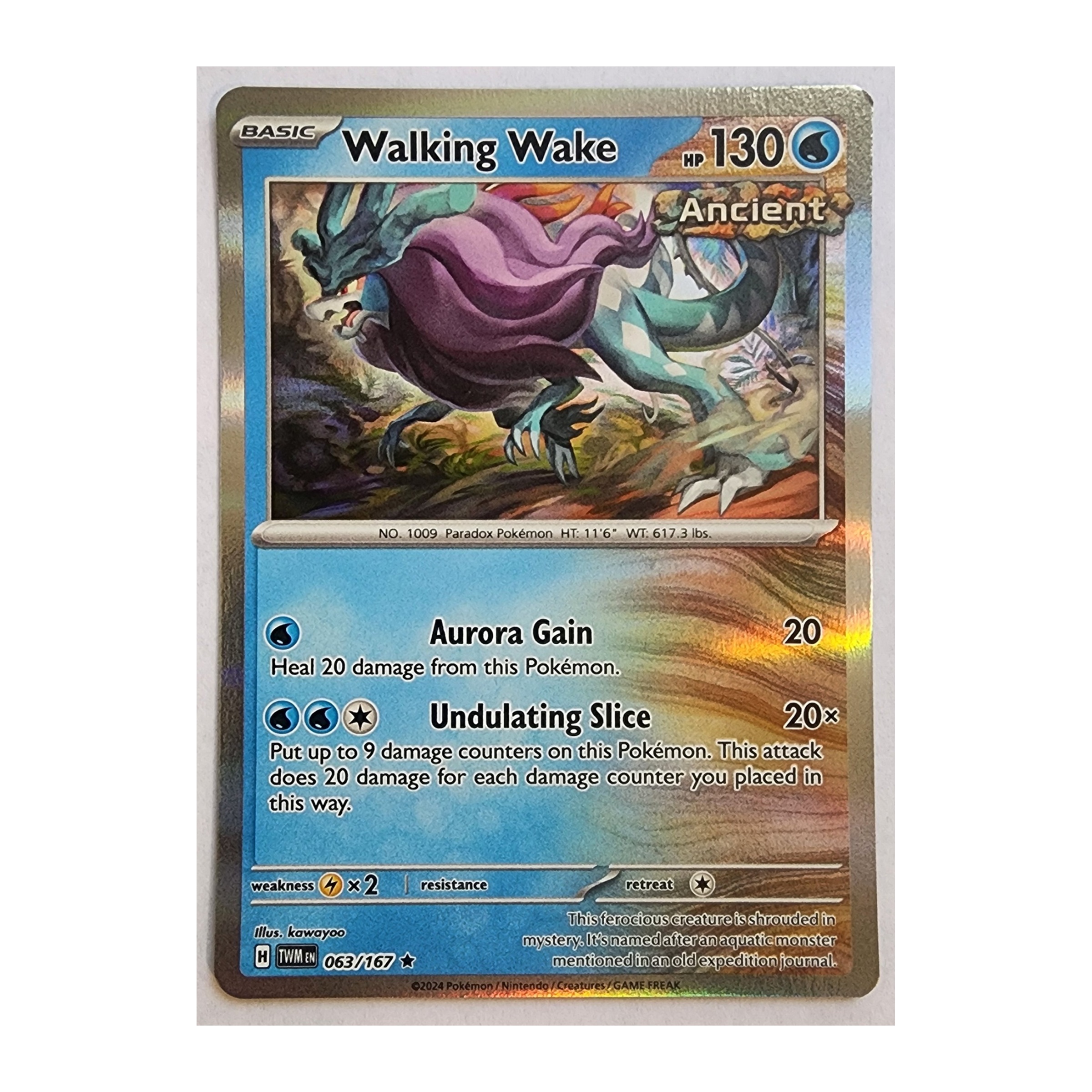 Walking Wake Rare SV06: Twilight Masquerade 063/167 NM Holo
