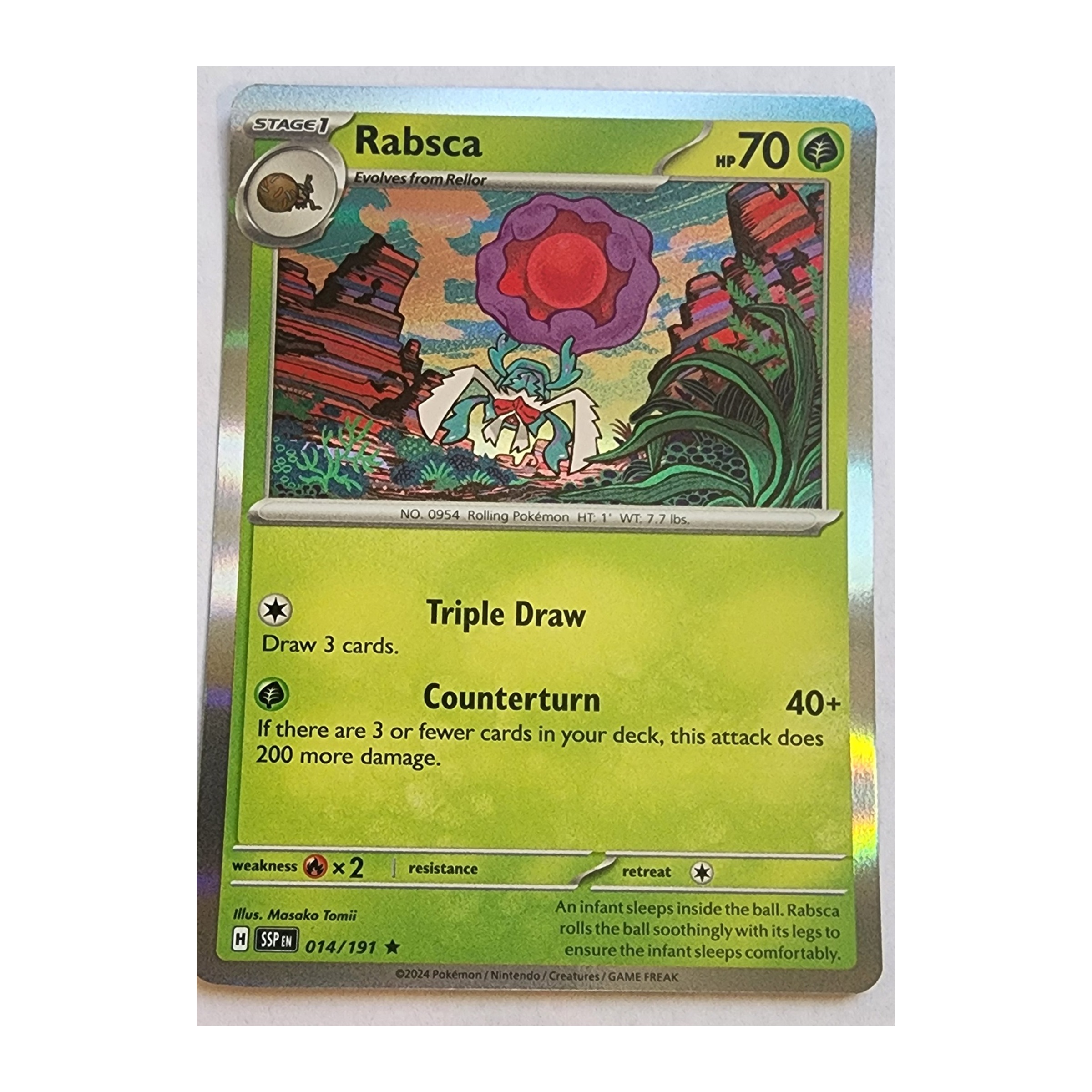 Rabsca Rare SV08: Surging Sparks 014/191 NM Holo