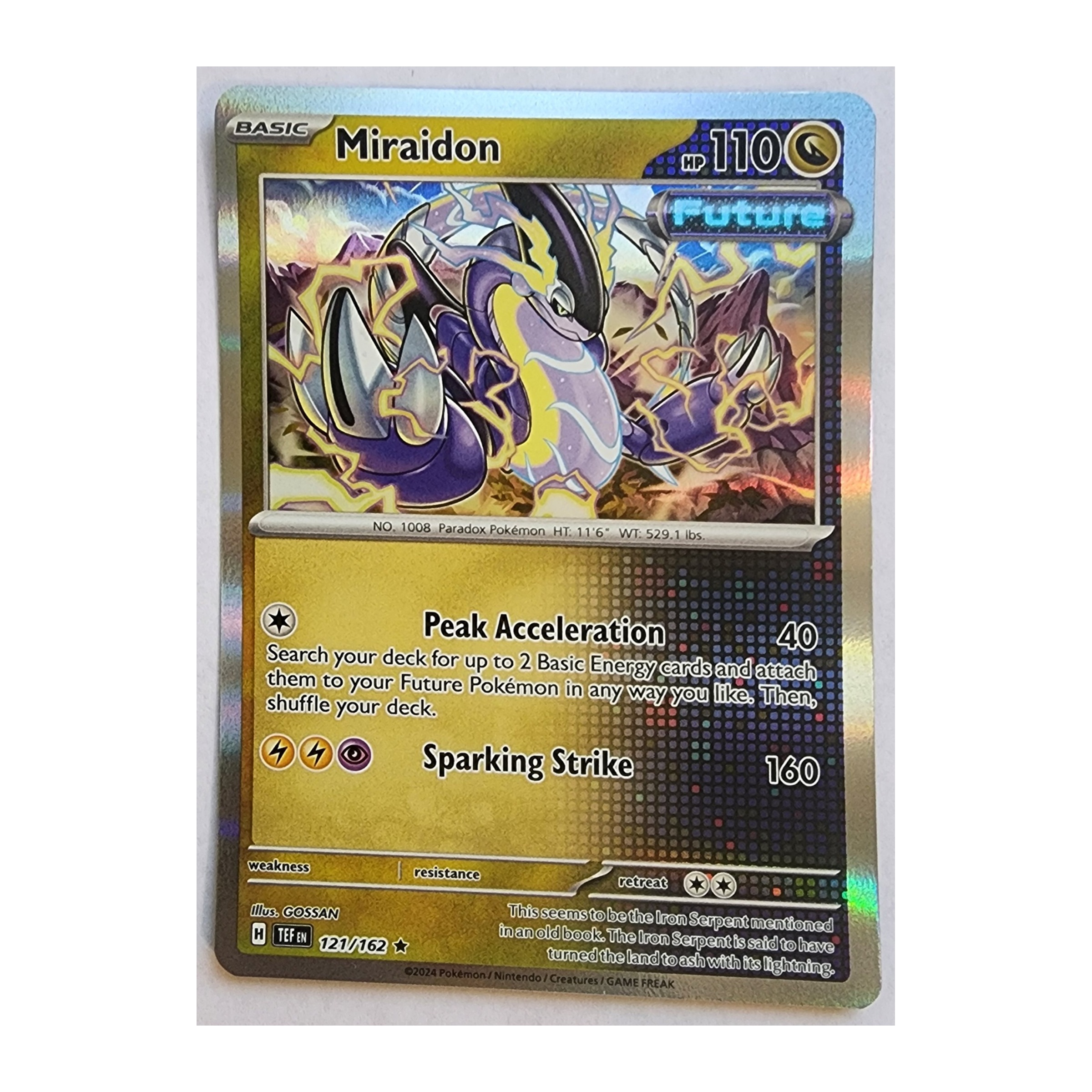 Miraidon Rare SV05: Temporal Forces 121/162 NM Holo
