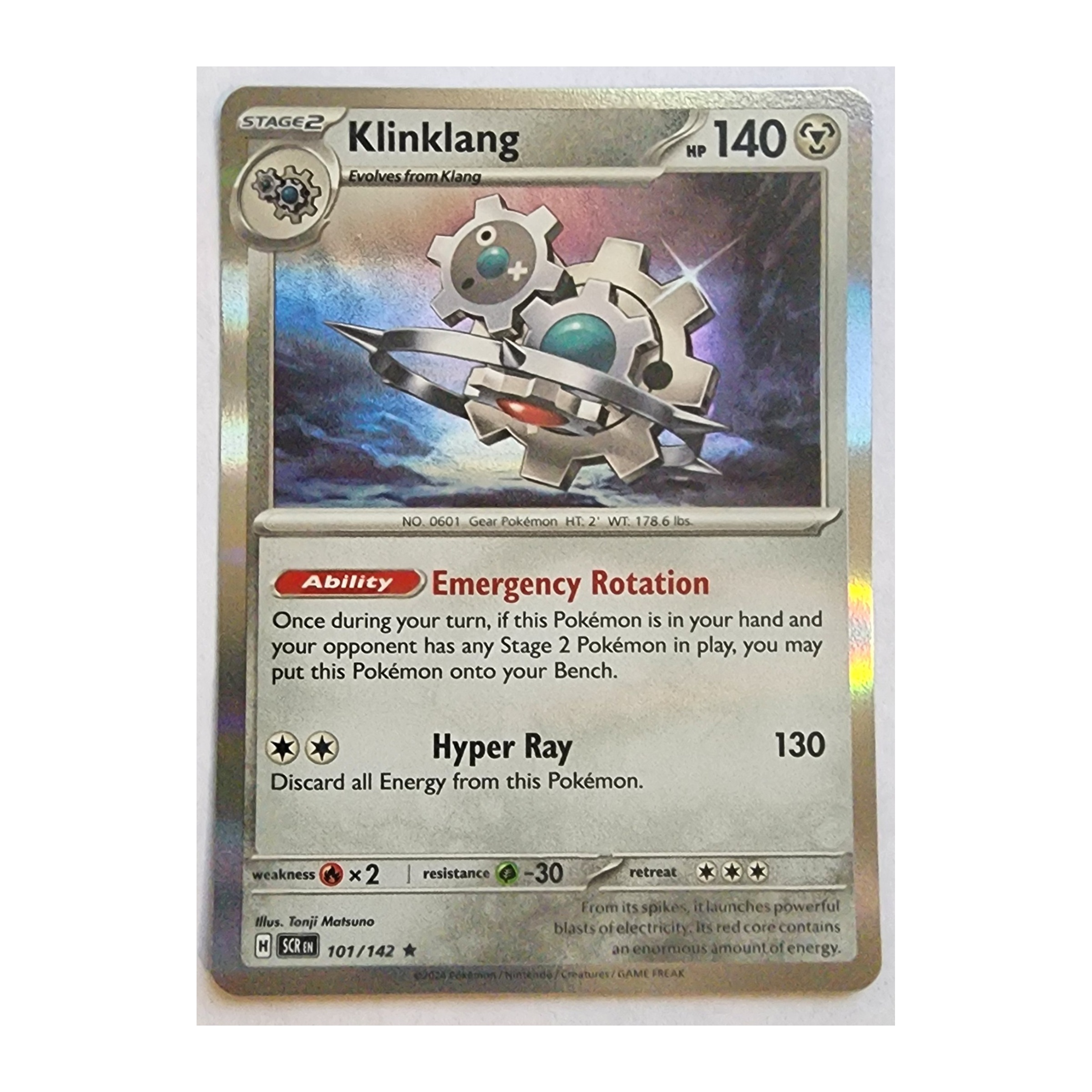 Klinklang Rare SV07: Stellar Crown 101/142 NM Holo