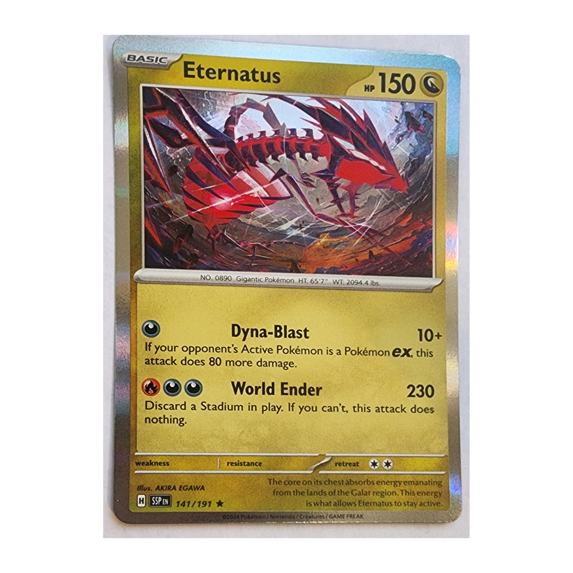 Eternatus Rare SV08: Surging Sparks 141/191 NM Holo