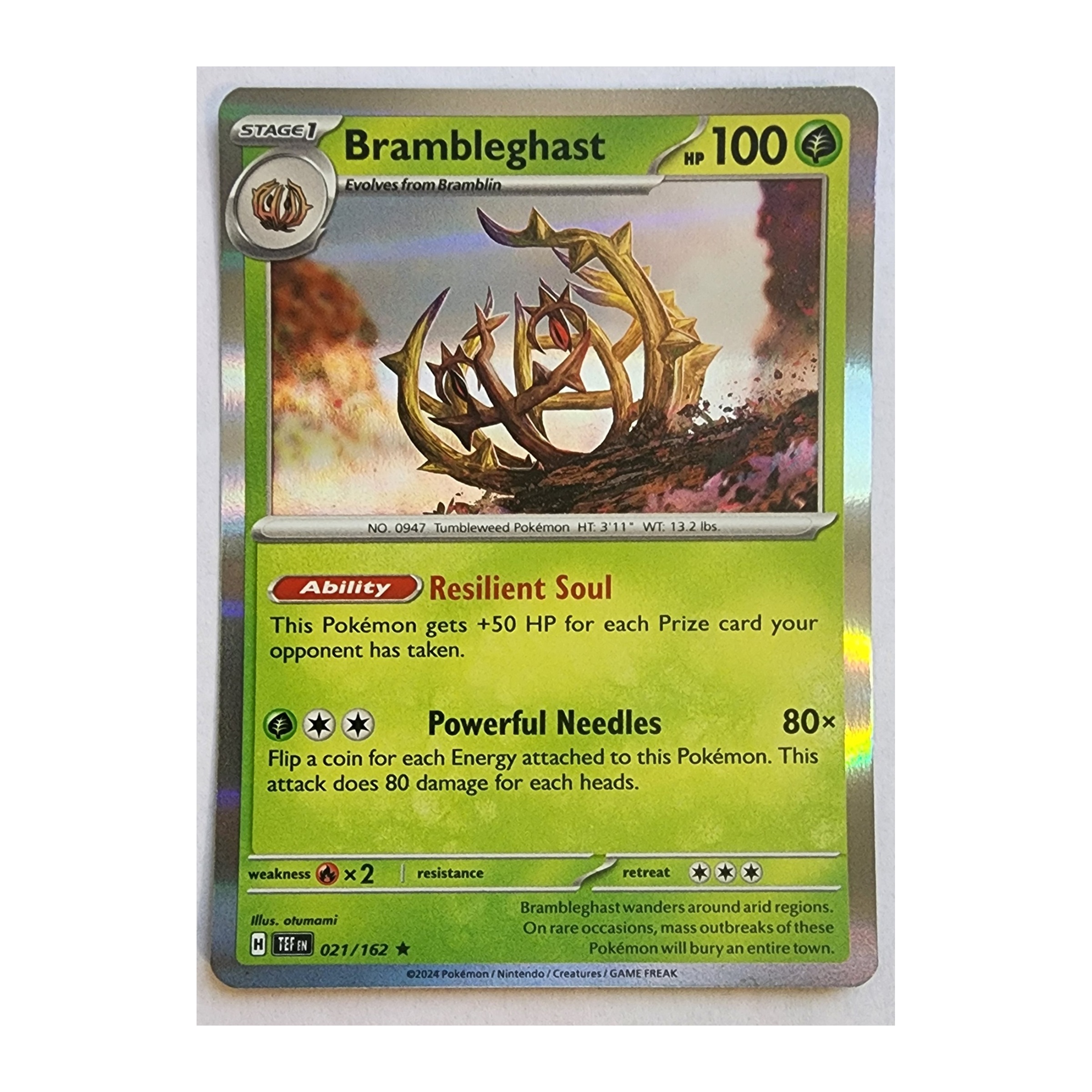 Brambleghast Rare SV05: Temporal Forces 021/162 NM Holo