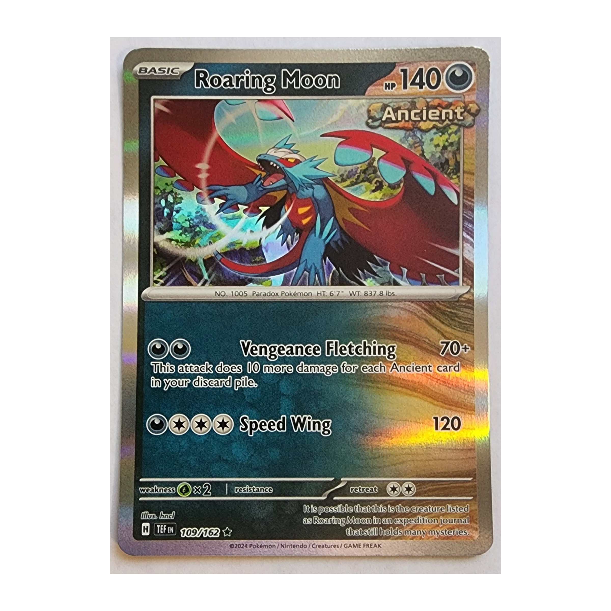 Roaring Moon Rare SV05: Temporal Forces 109/162 NM Holo