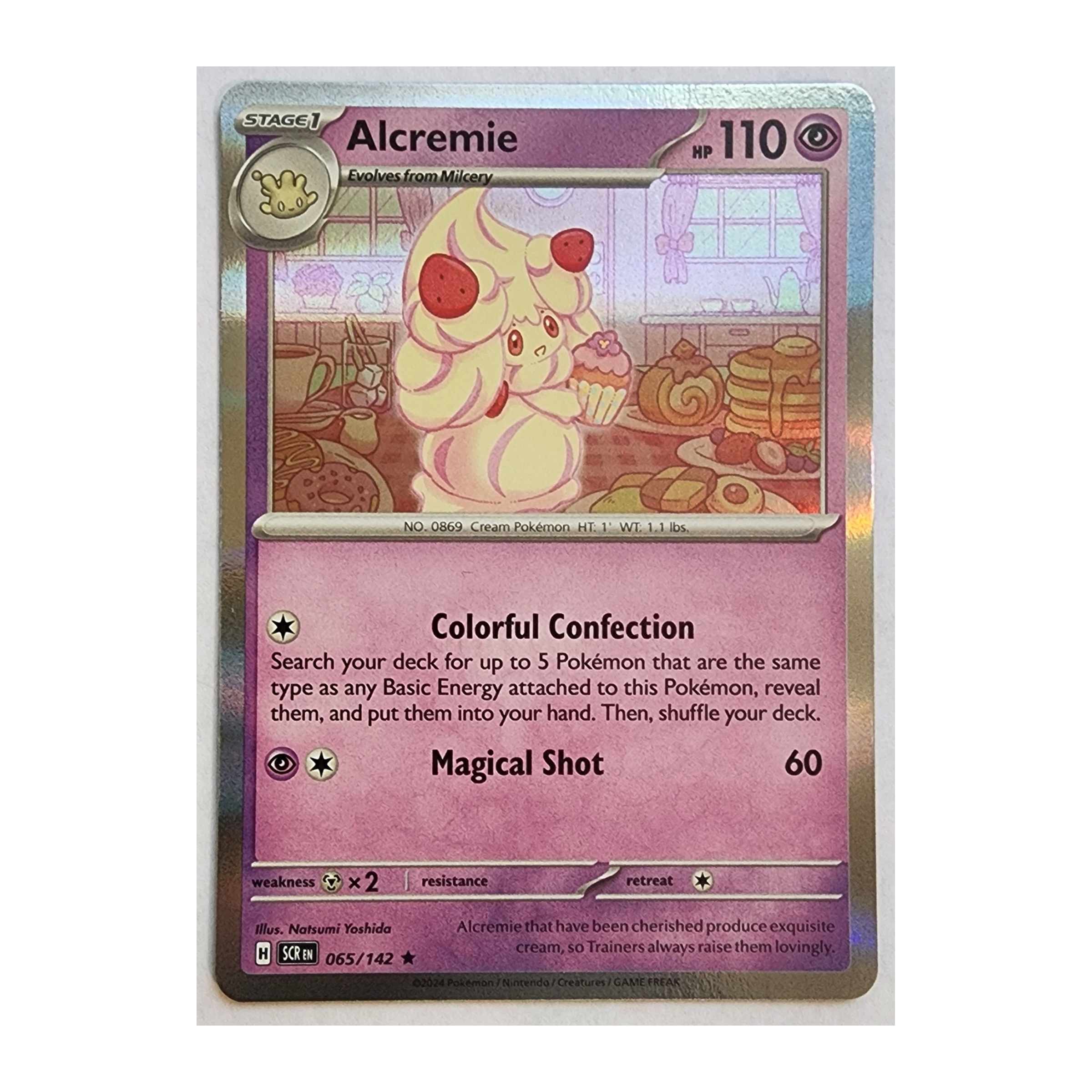 Alcremie Rare SV07: Stellar Crown 065/142 NM Holo
