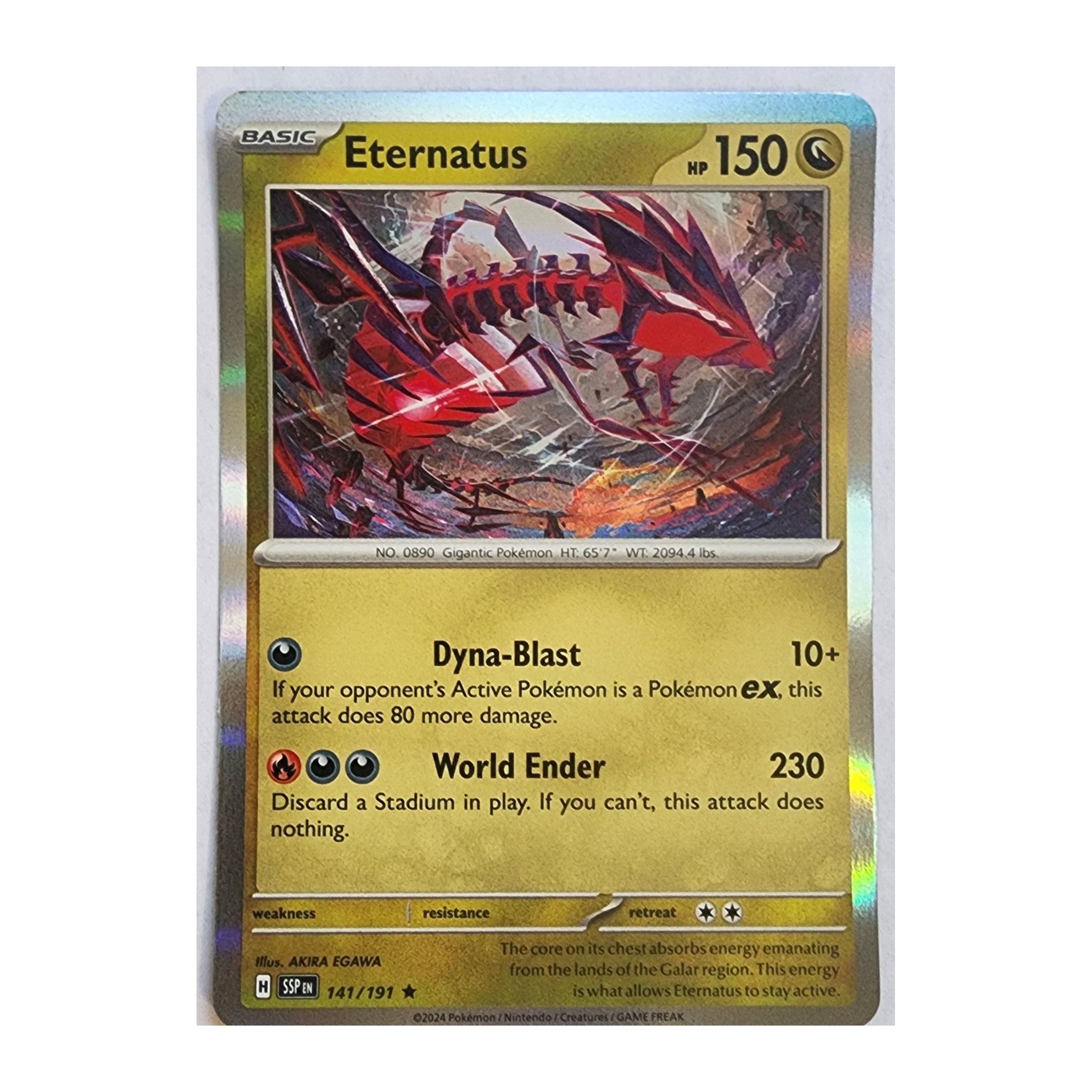 Eternatus Rare SV08: Surging Sparks 141/191 NM Holo
