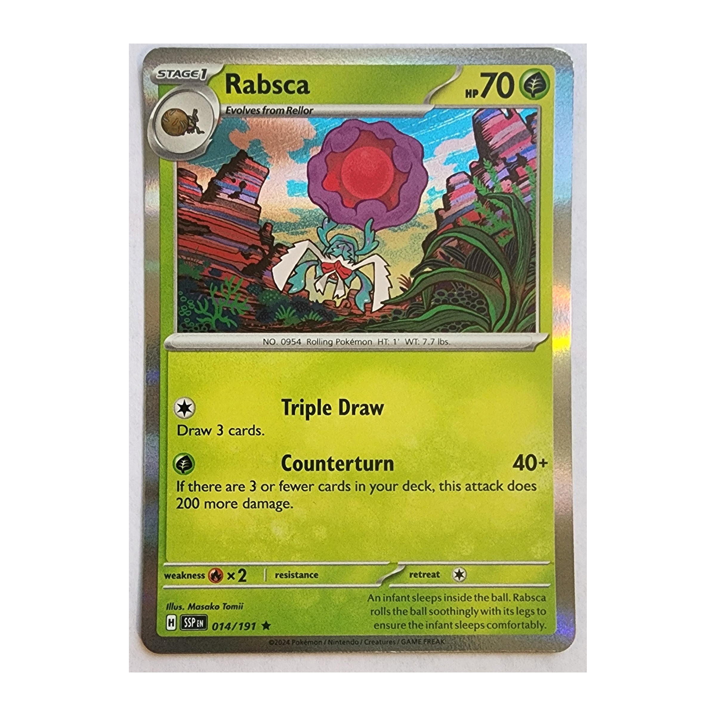 Rabsca Rare SV08: Surging Sparks 014/191 NM Holo