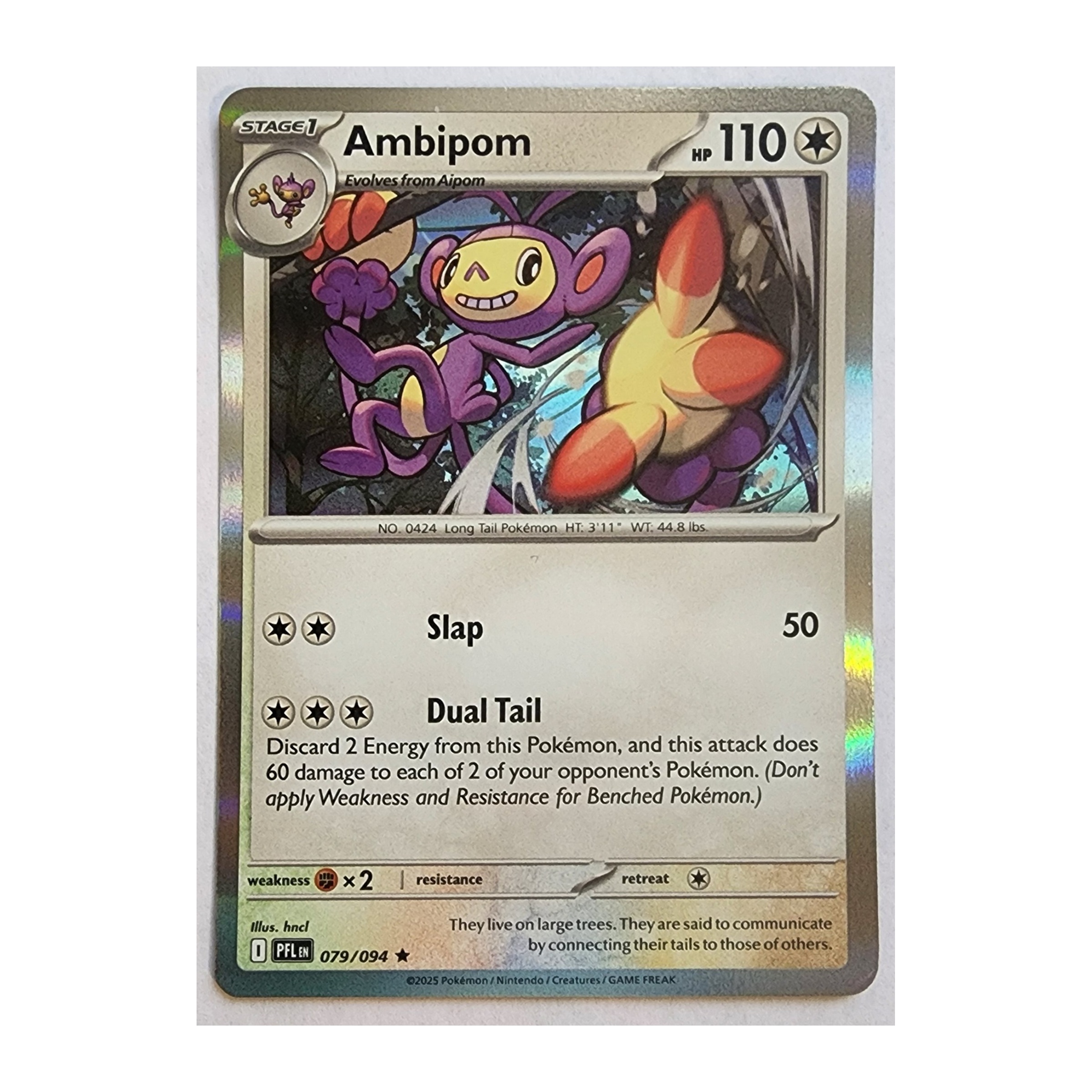 Ambipom Rare ME02: Phantasmal Flames 079/094 NM Holo