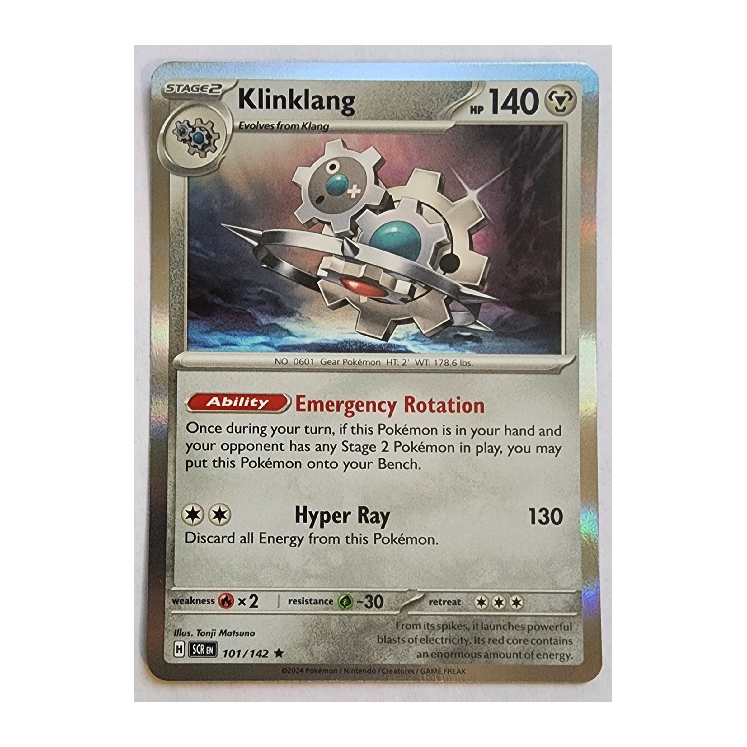 Klinklang Rare SV07: Stellar Crown 101/142 NM Holo