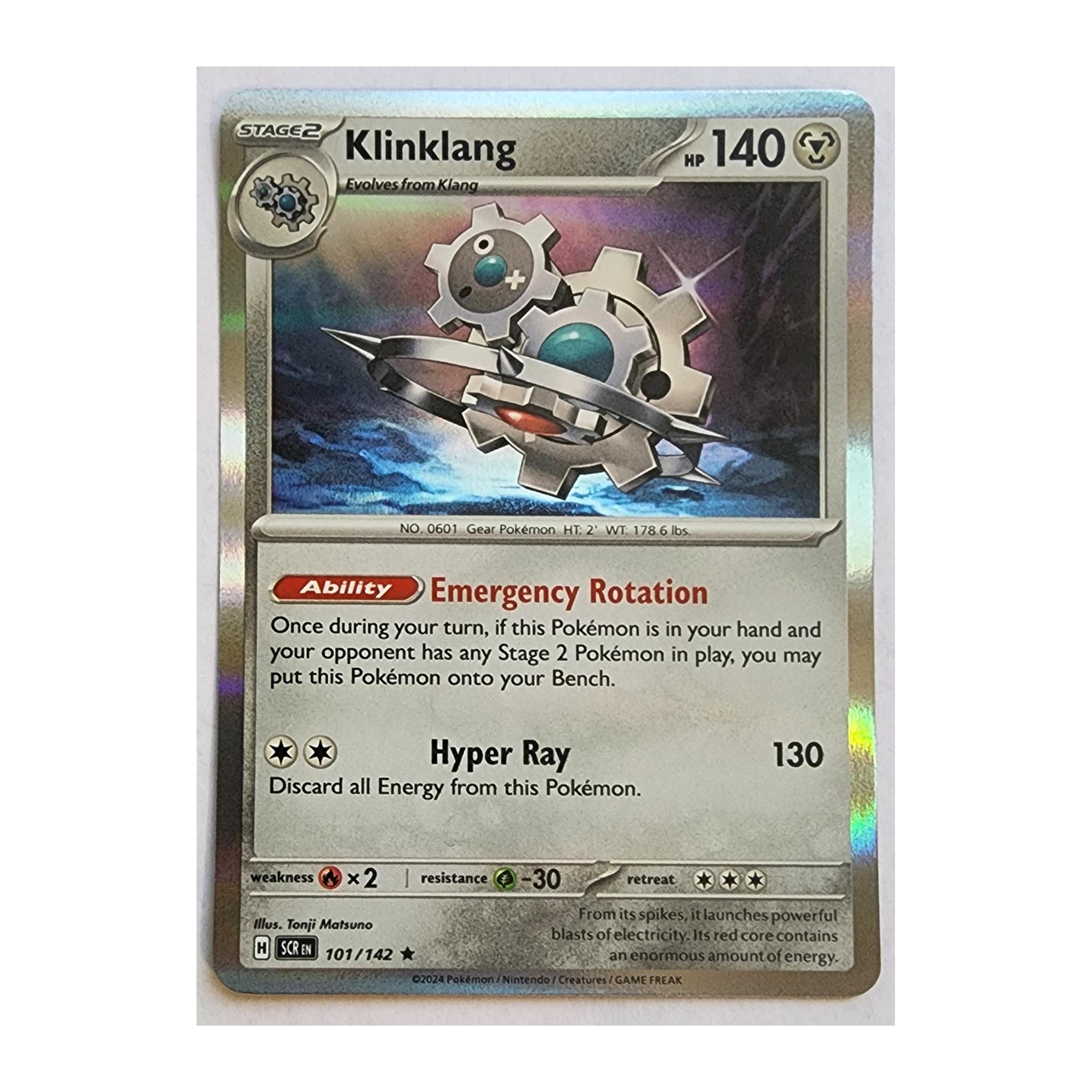 Klinklang Rare SV07: Stellar Crown 101/142 NM Holo