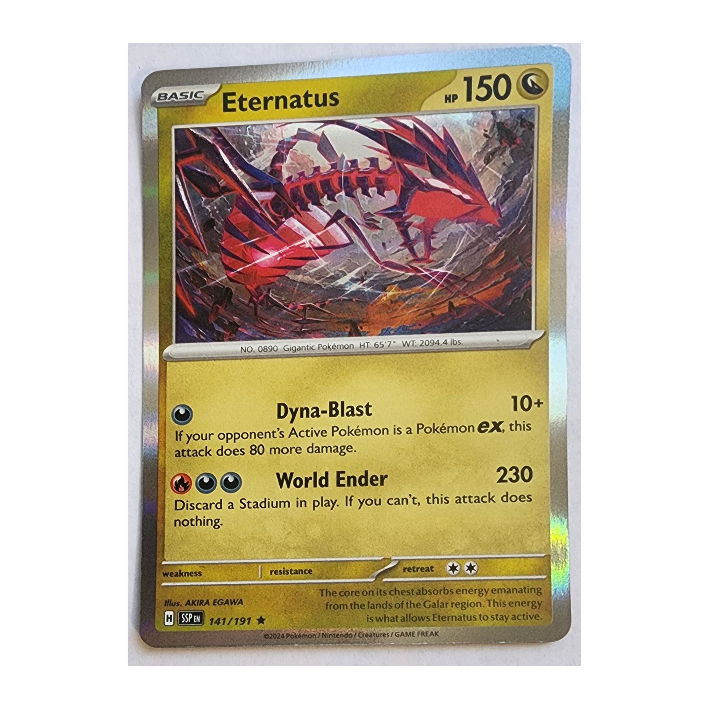 Eternatus Rare SV08: Surging Sparks 141/191 NM Holo