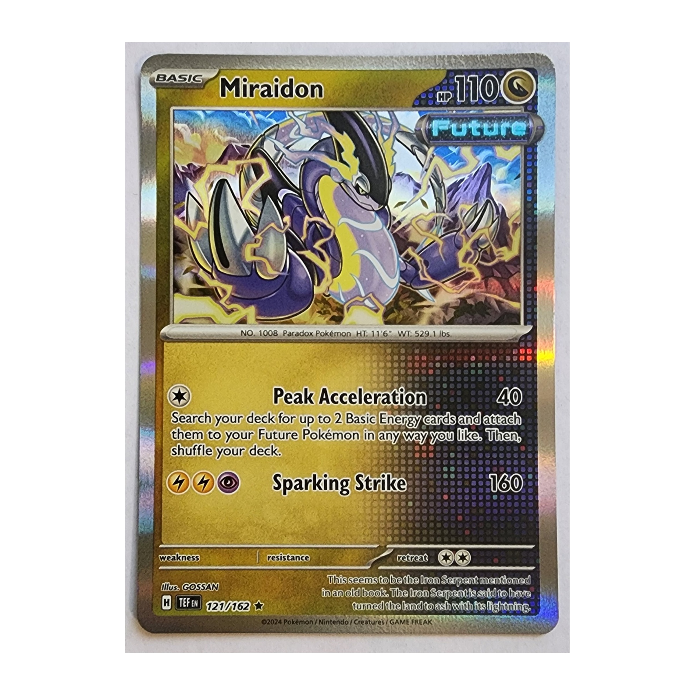 Miraidon Rare SV05: Temporal Forces 121/162 NM Holo