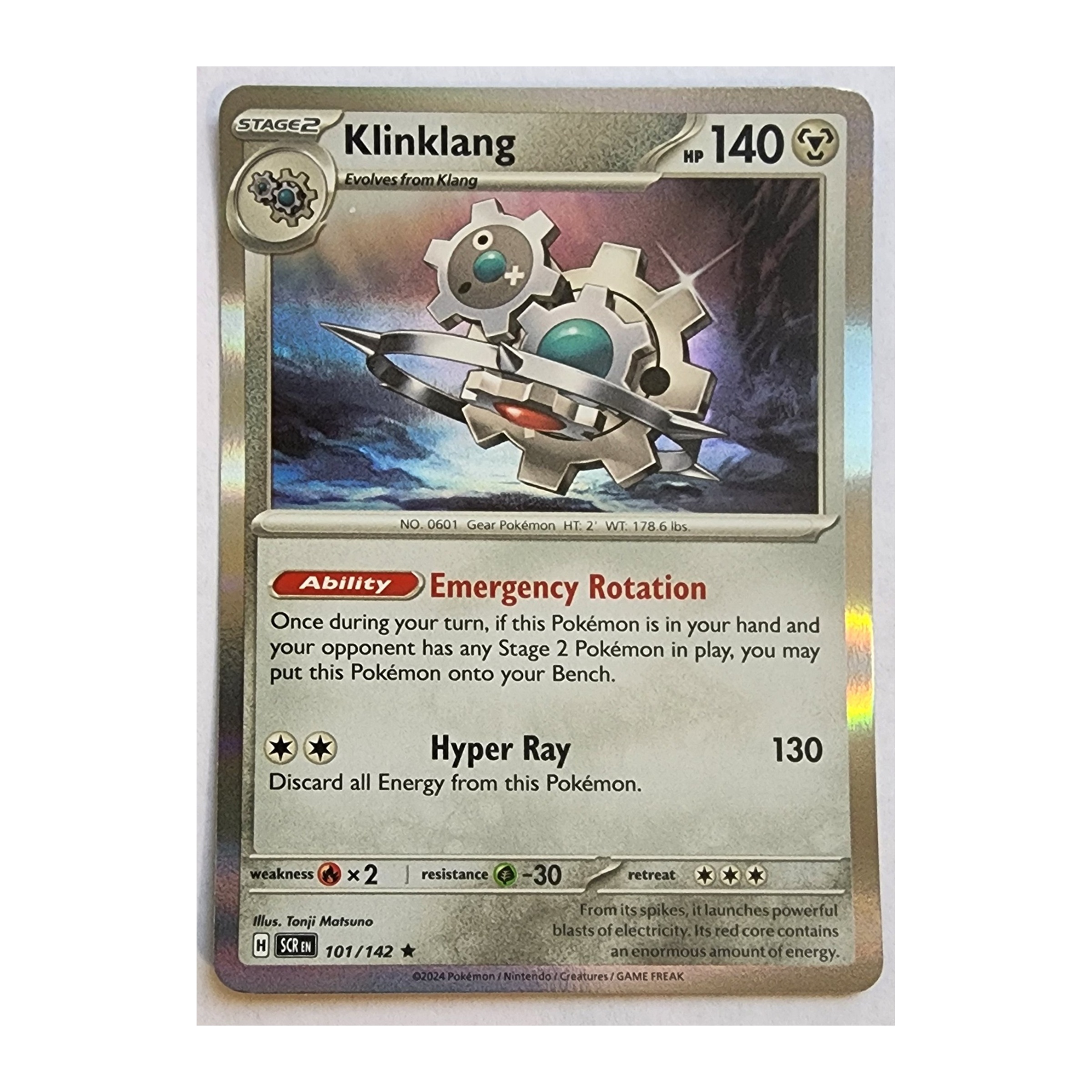 Klinklang Rare SV07: Stellar Crown 101/142 NM Holo