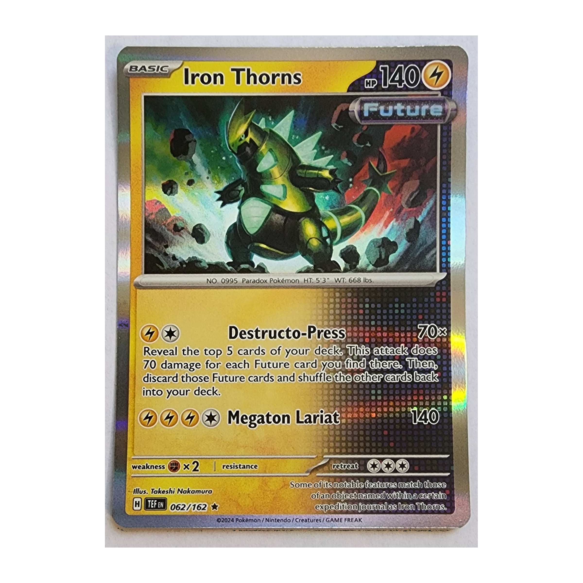 Iron Thorns Rare SV05: Temporal Forces 062/162 NM Holo