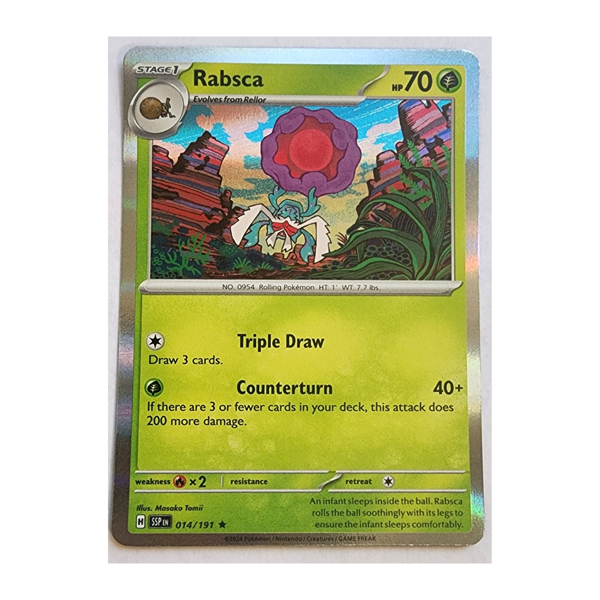 Rabsca Rare SV08: Surging Sparks 014/191 NM Holo