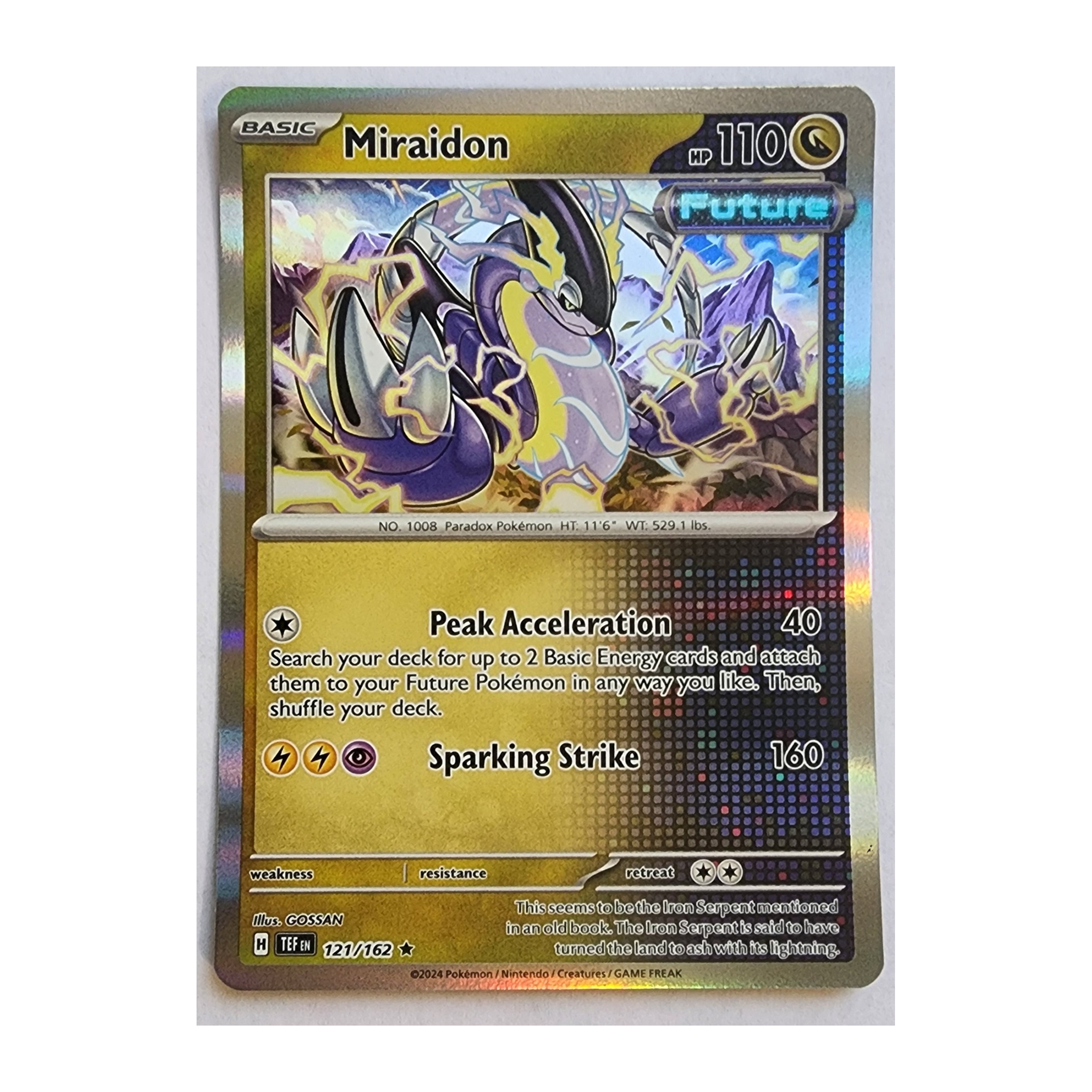 Miraidon Rare SV05: Temporal Forces 121/162 NM Holo