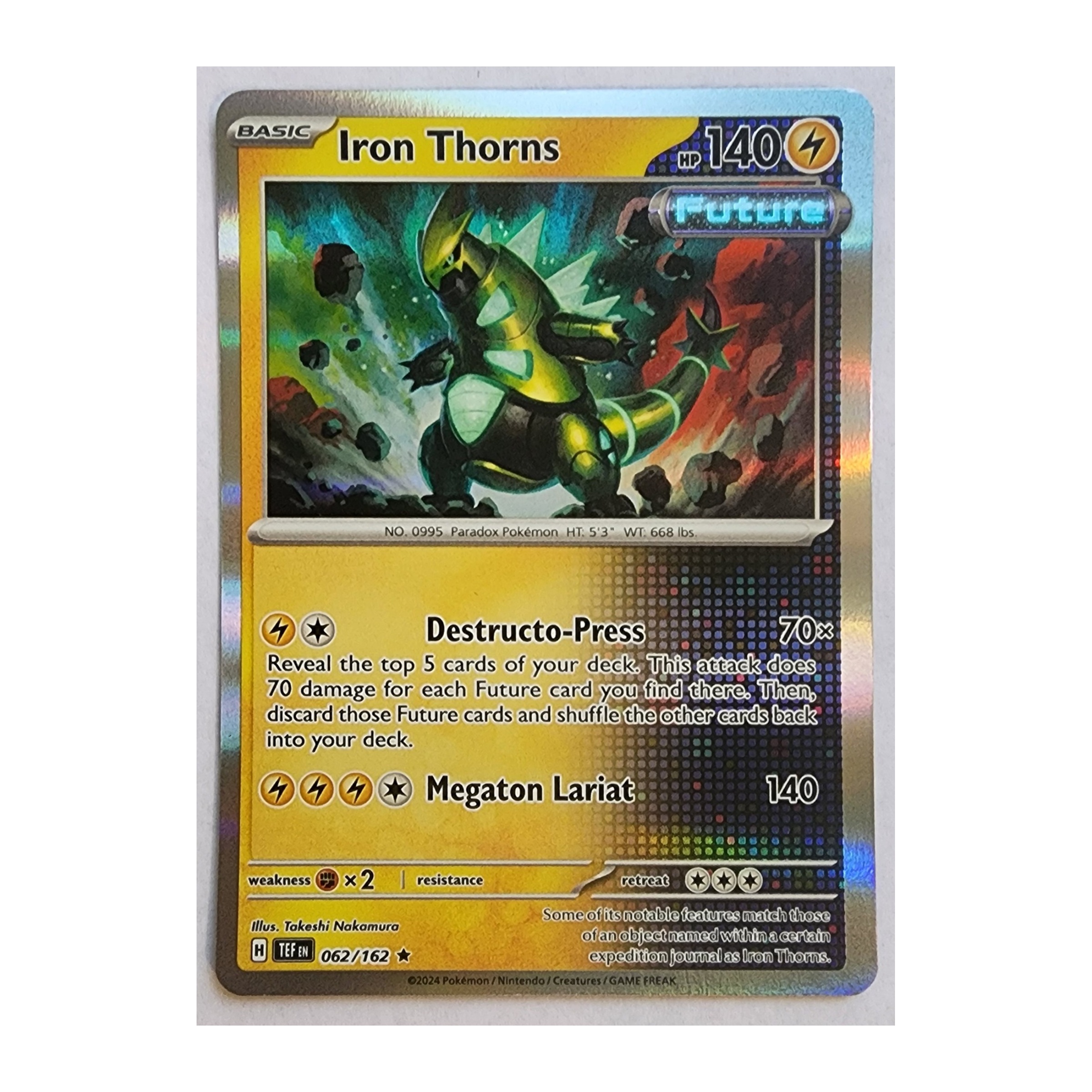 Iron Thorns Rare SV05: Temporal Forces 062/162 NM Holo