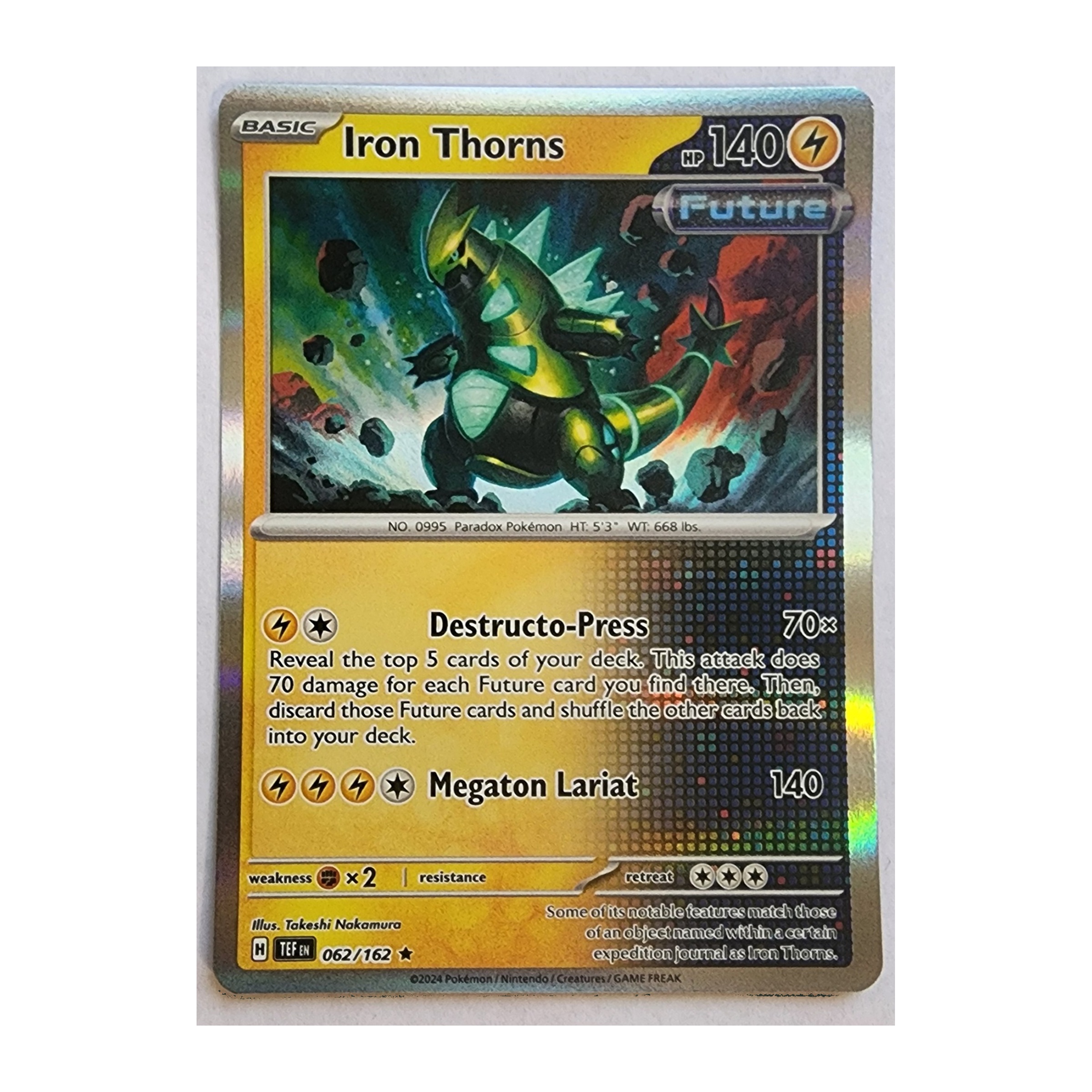 Iron Thorns Rare SV05: Temporal Forces 062/162 NM Holo