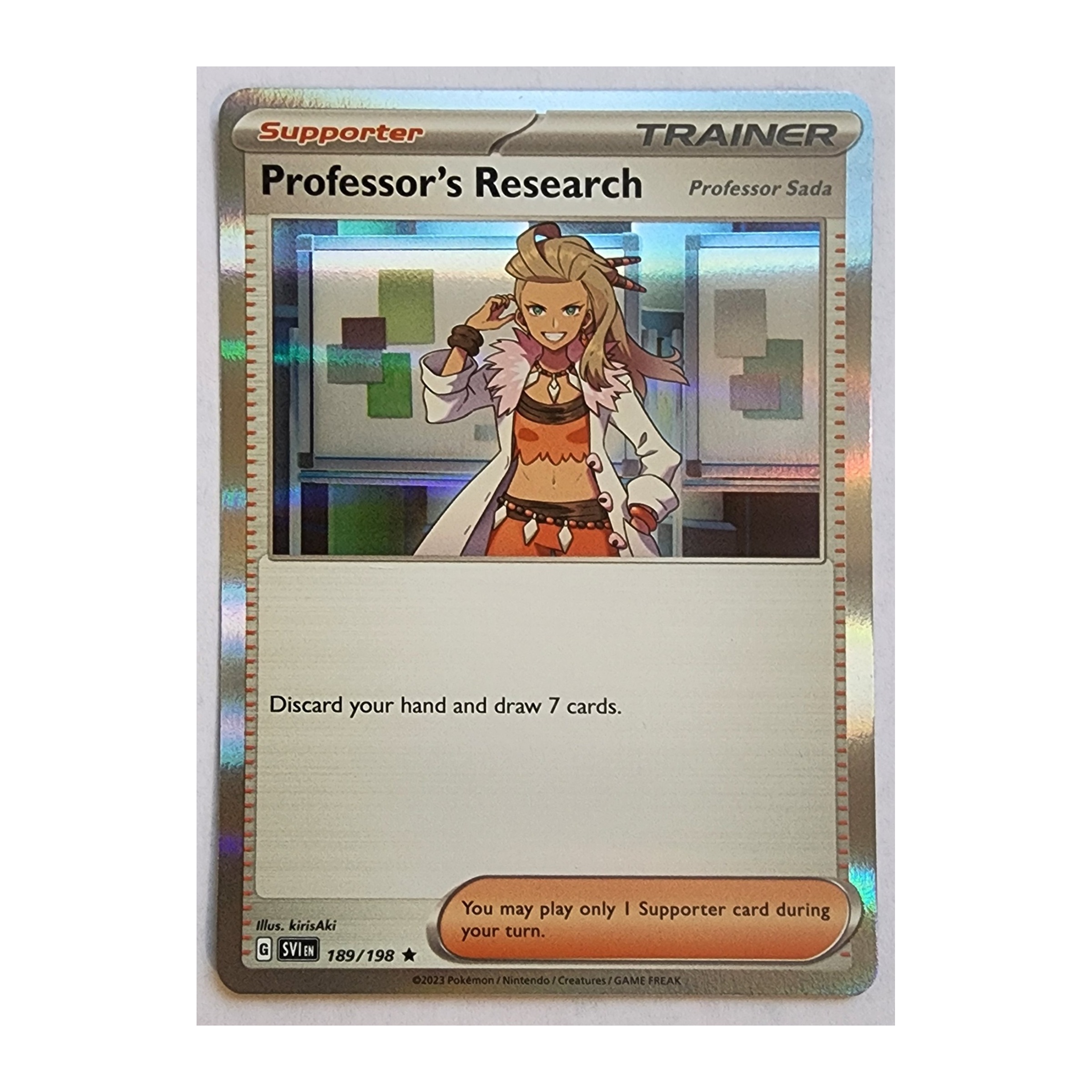 Professor's Research Rare SV01: Scarlet & Violet 189/198 NM Holo
