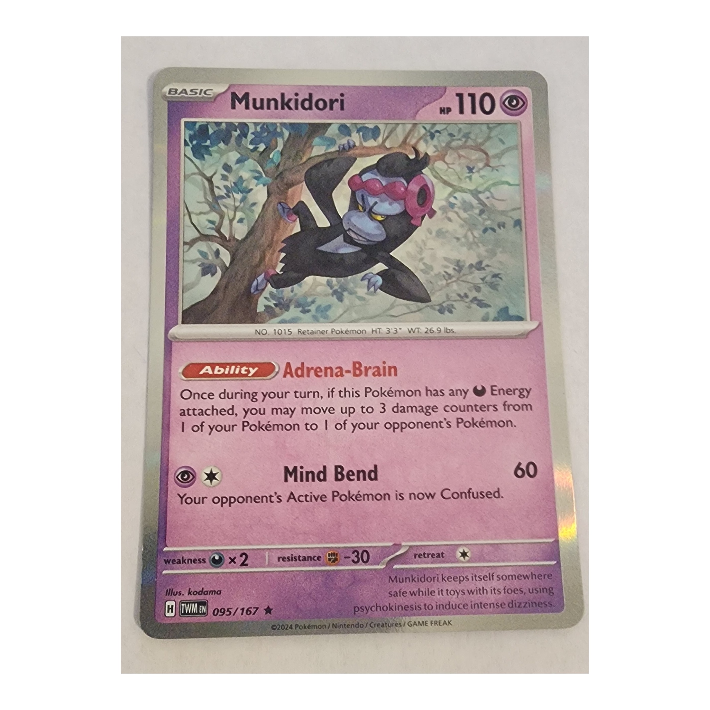 Munkidori Rare SV06: Twilight Masquerade 095/167 NM Holo
